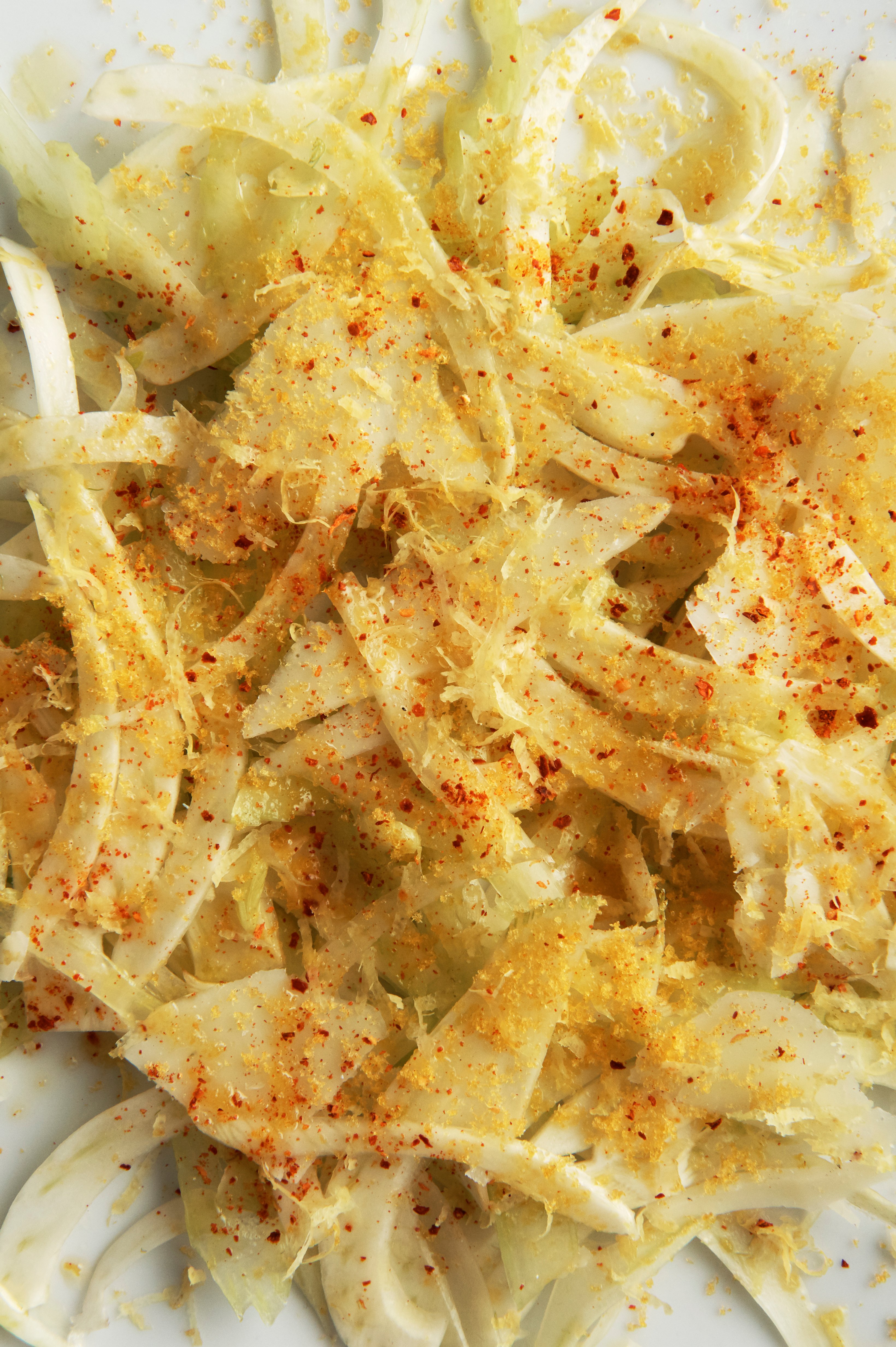 Shaved fennel and celery salad with bottarga