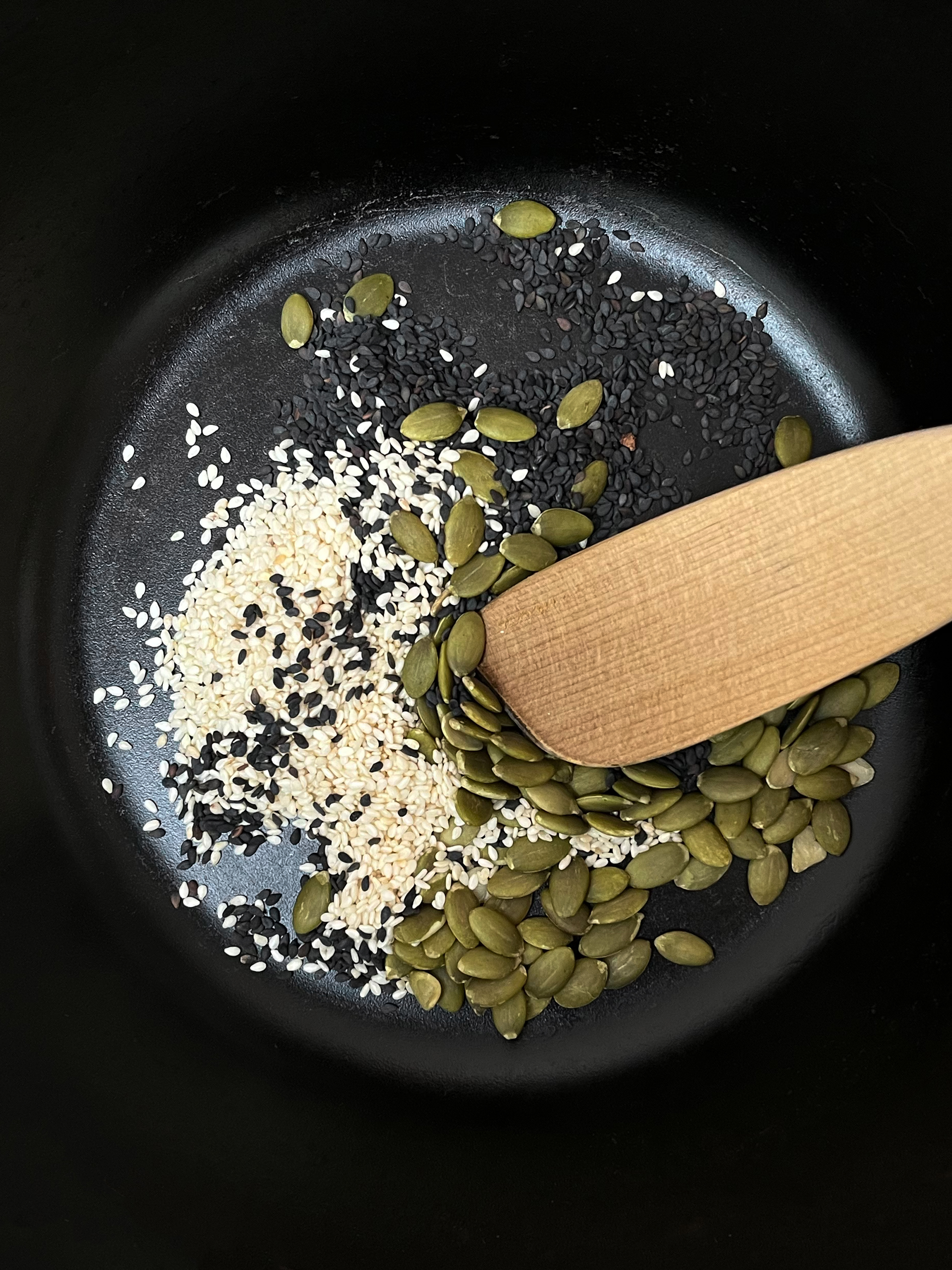 Smoky eggplant with yoghurt, tahini and seeds