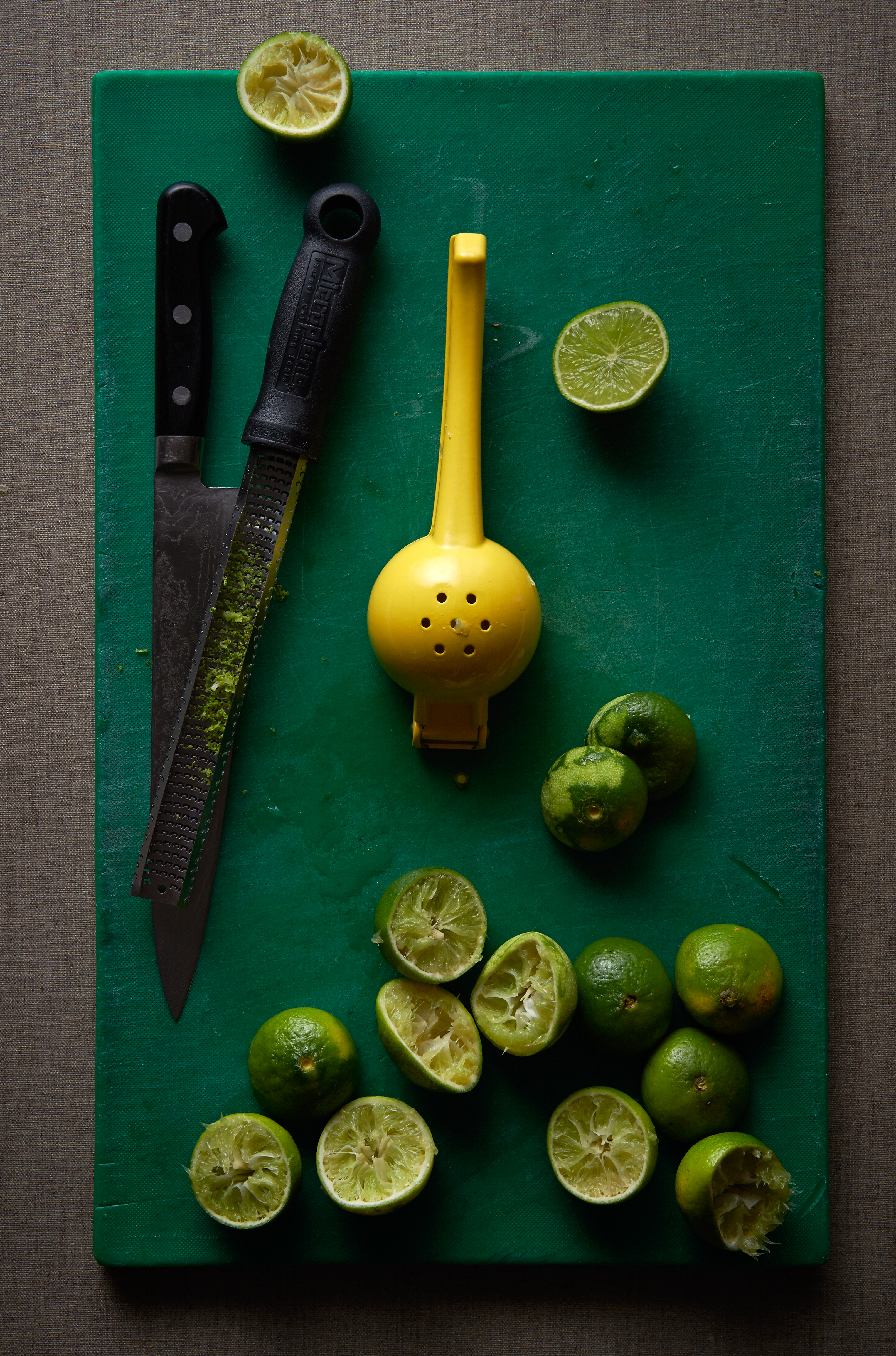 Lime and vanilla bean tart