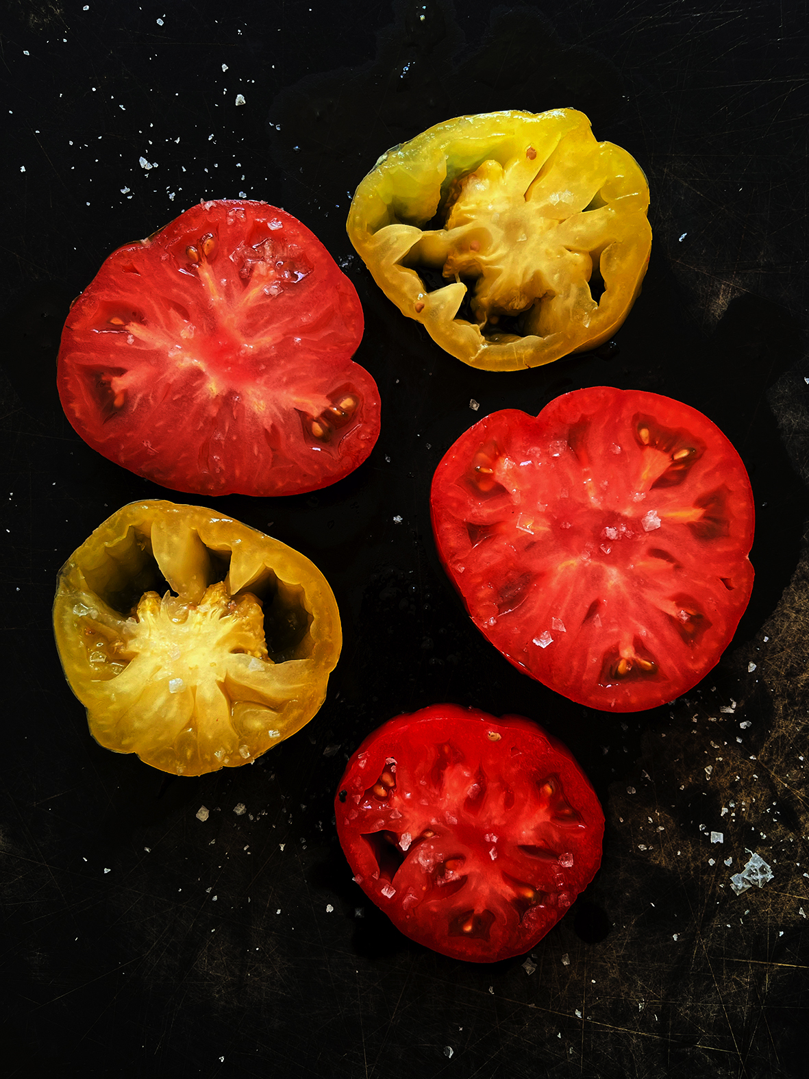 Dressed tomatoes