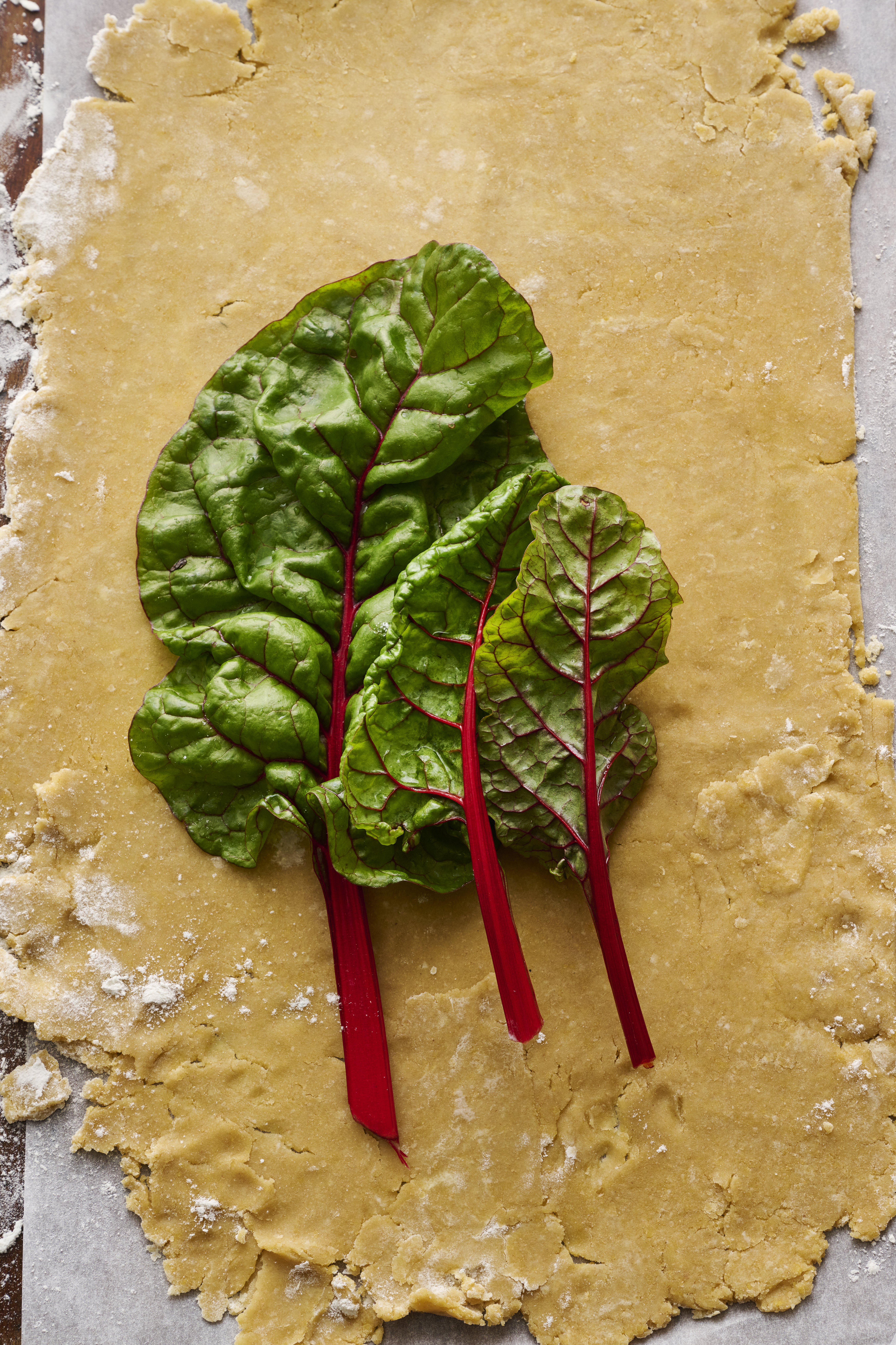 Ruby chard galette