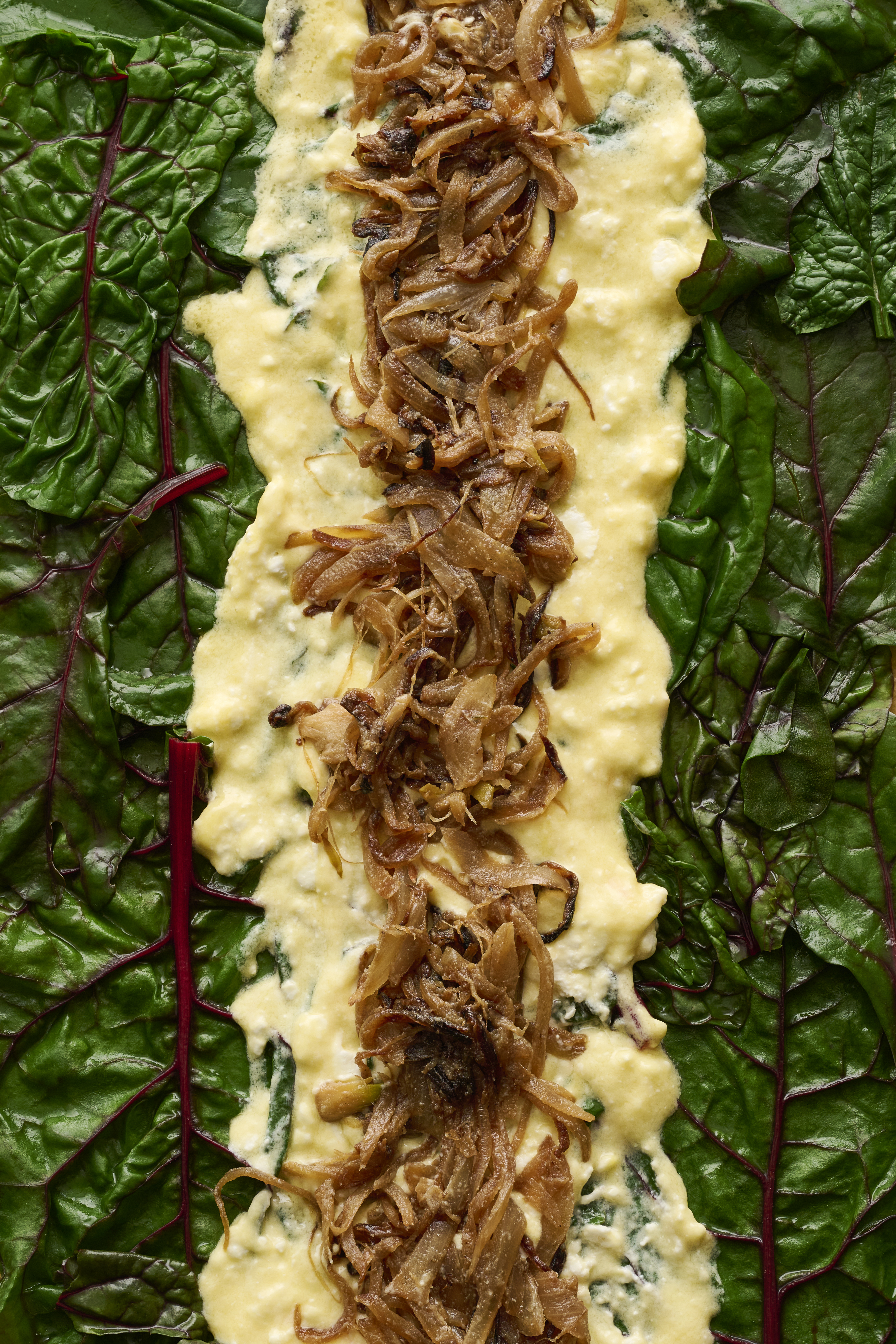 Ruby chard galette