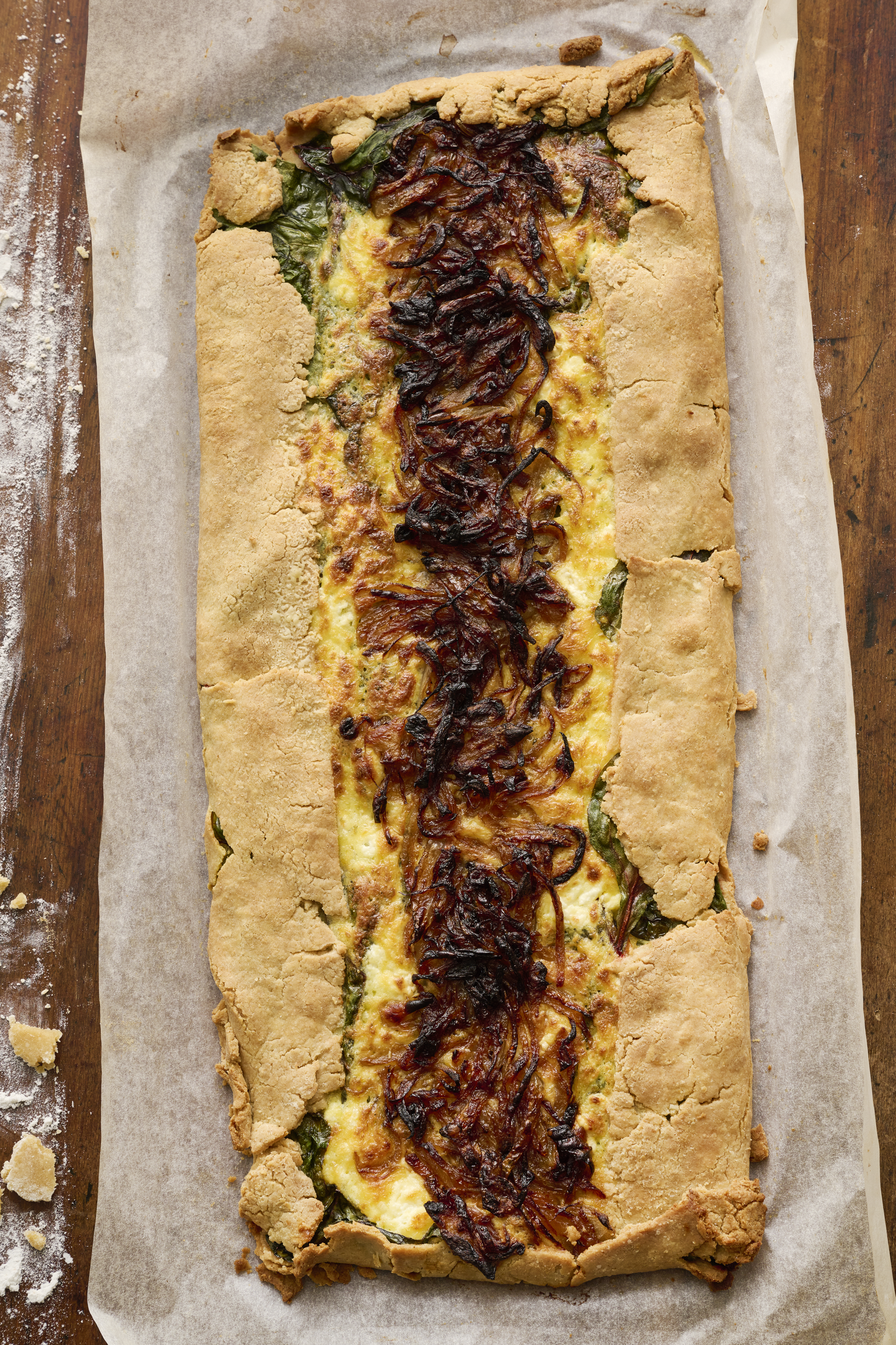 Ruby chard galette