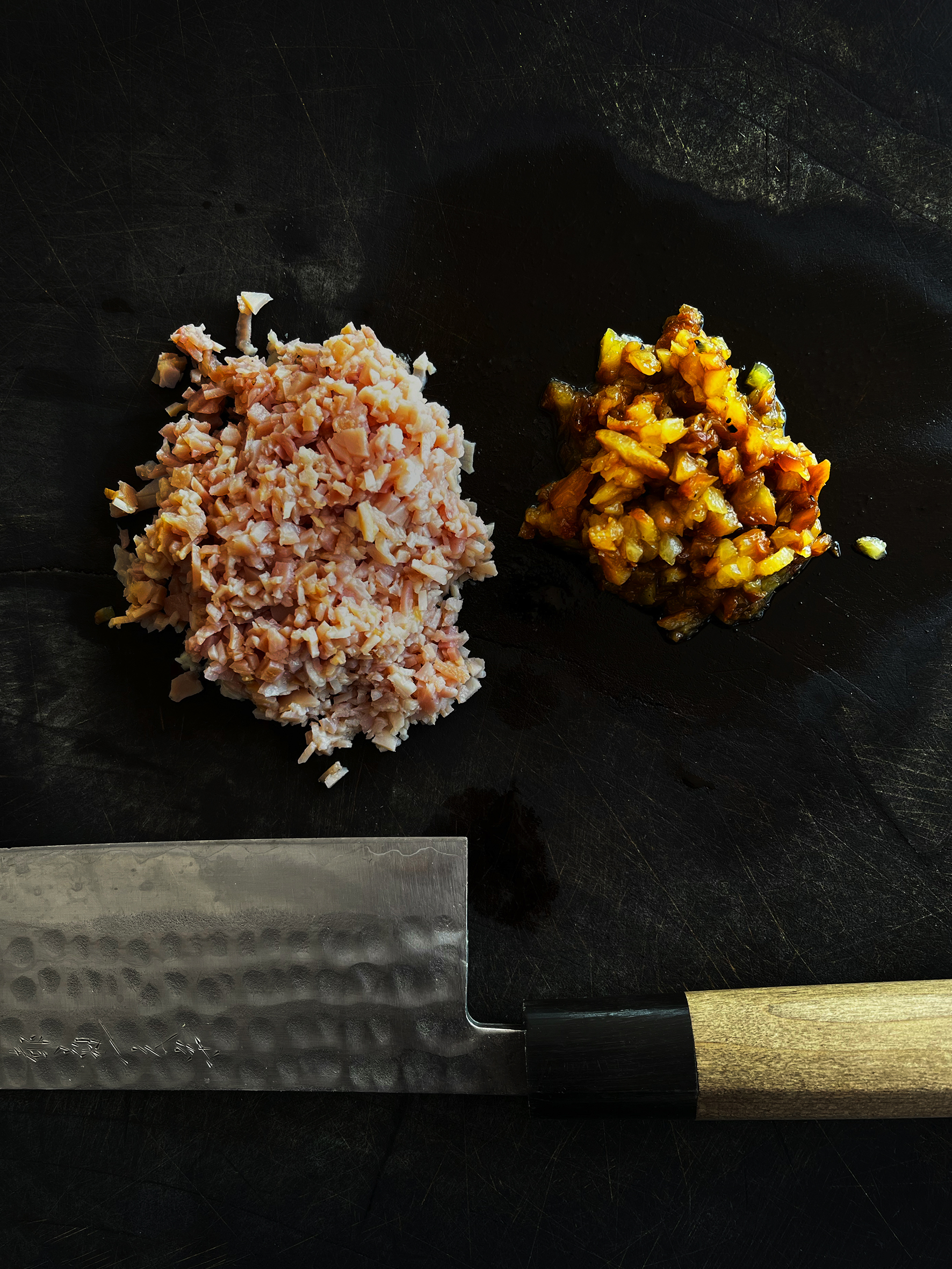 Glazed ham and pineapple croquettes with mustard mayonnaise