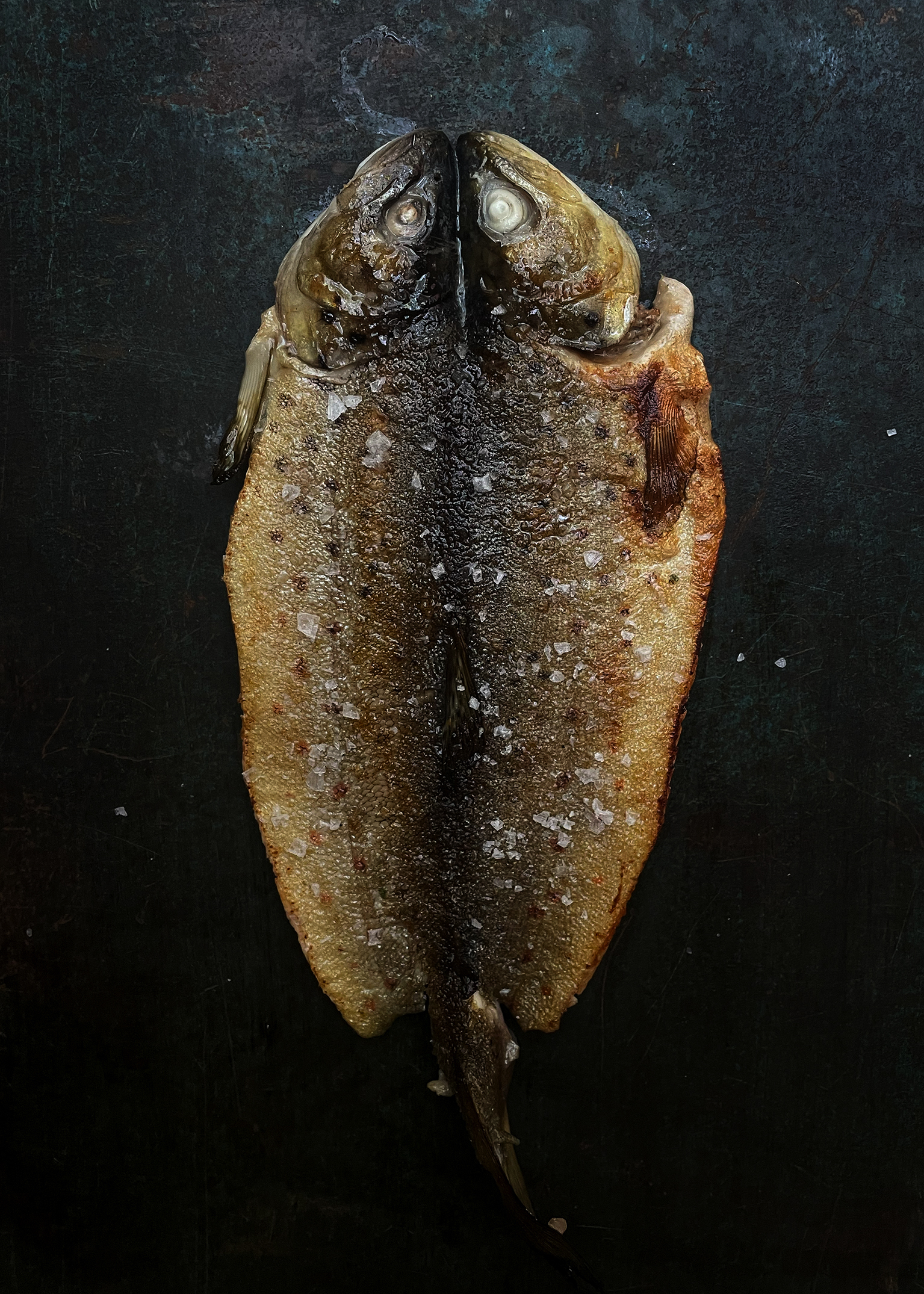 Pistachio and purslane ‘tabouli’ with grilled fish