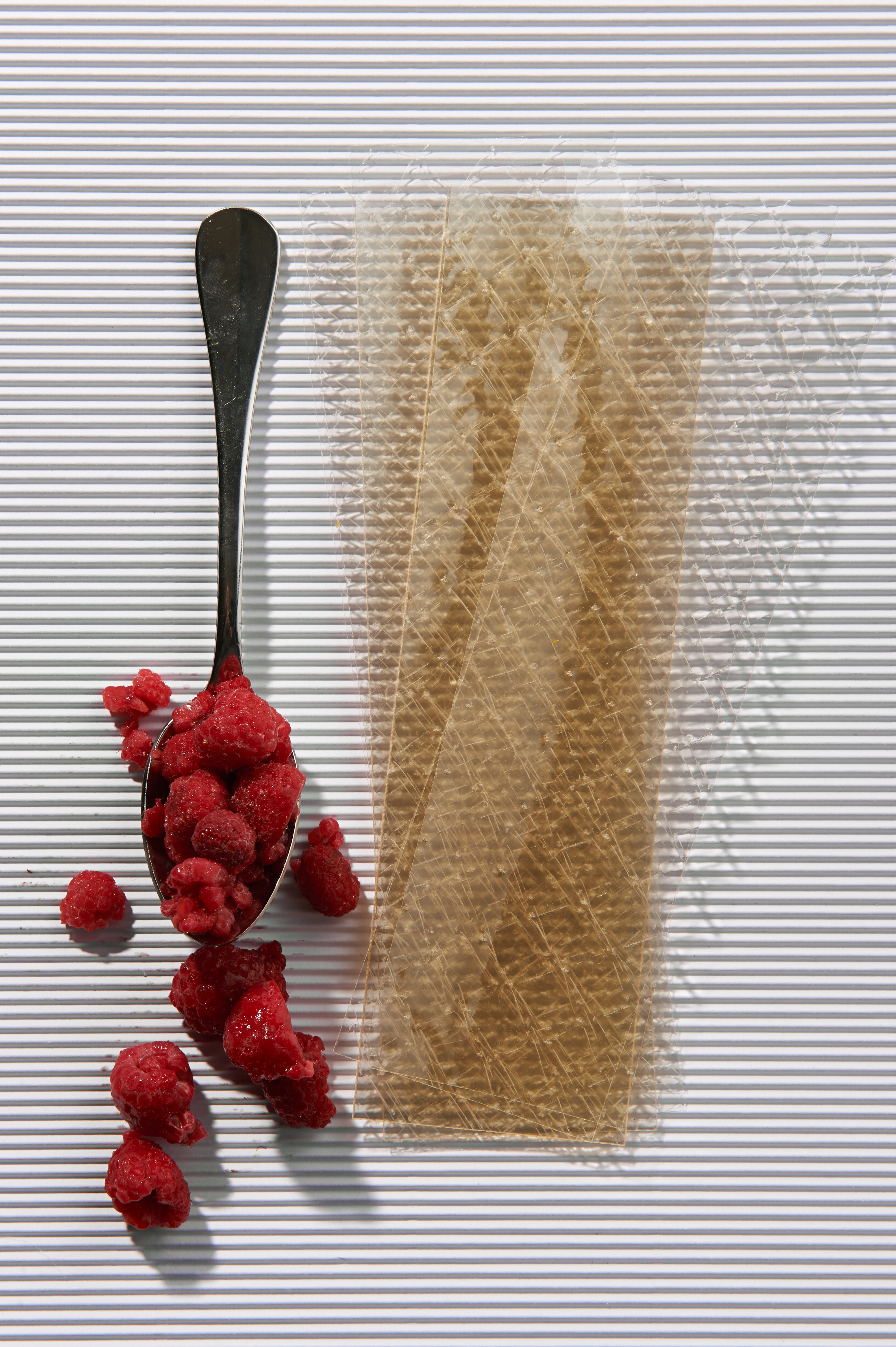 Chocolate and sea salt biscuits with raspberry jelly