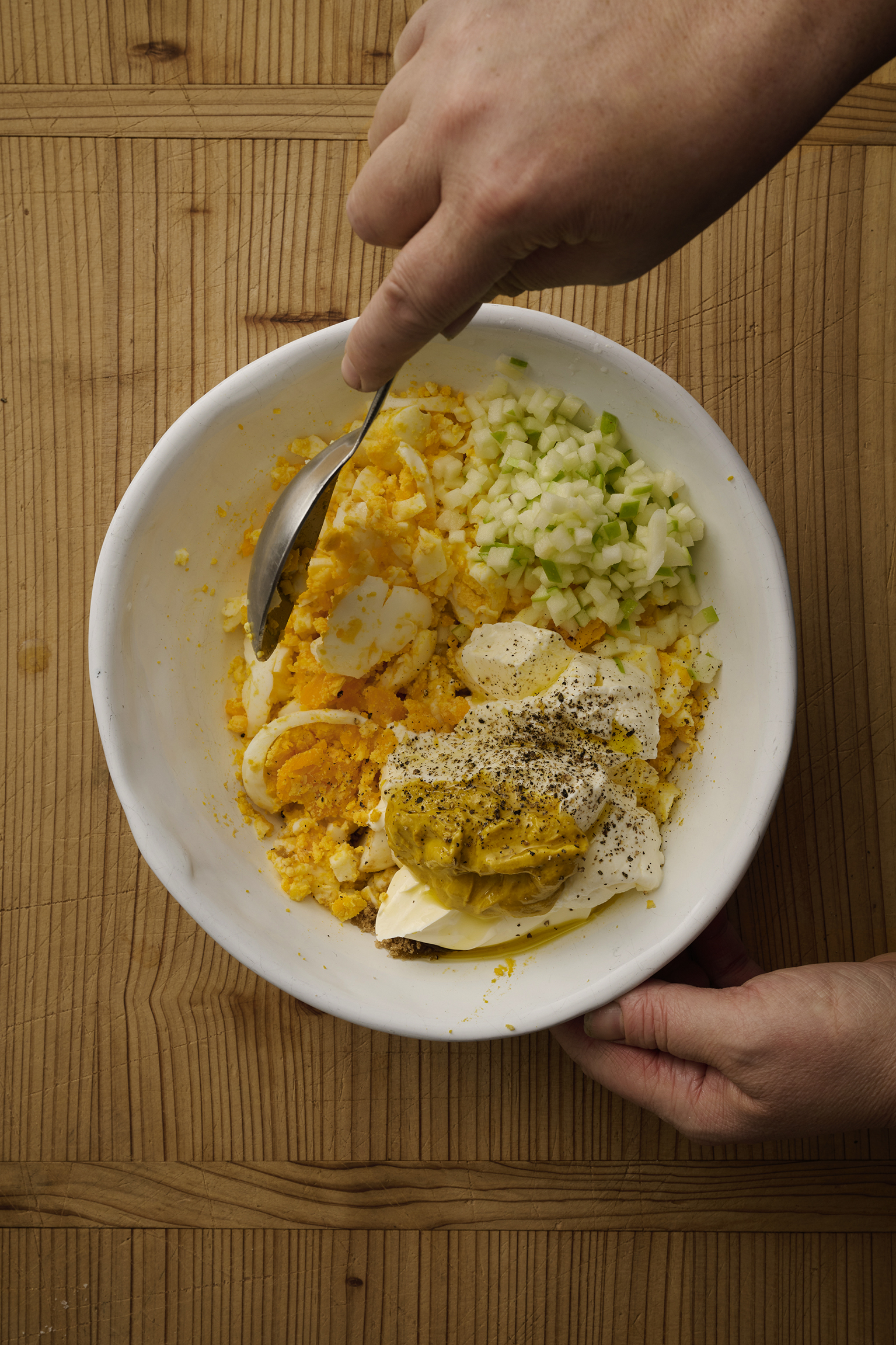 Sour cream Japanese egg salad 