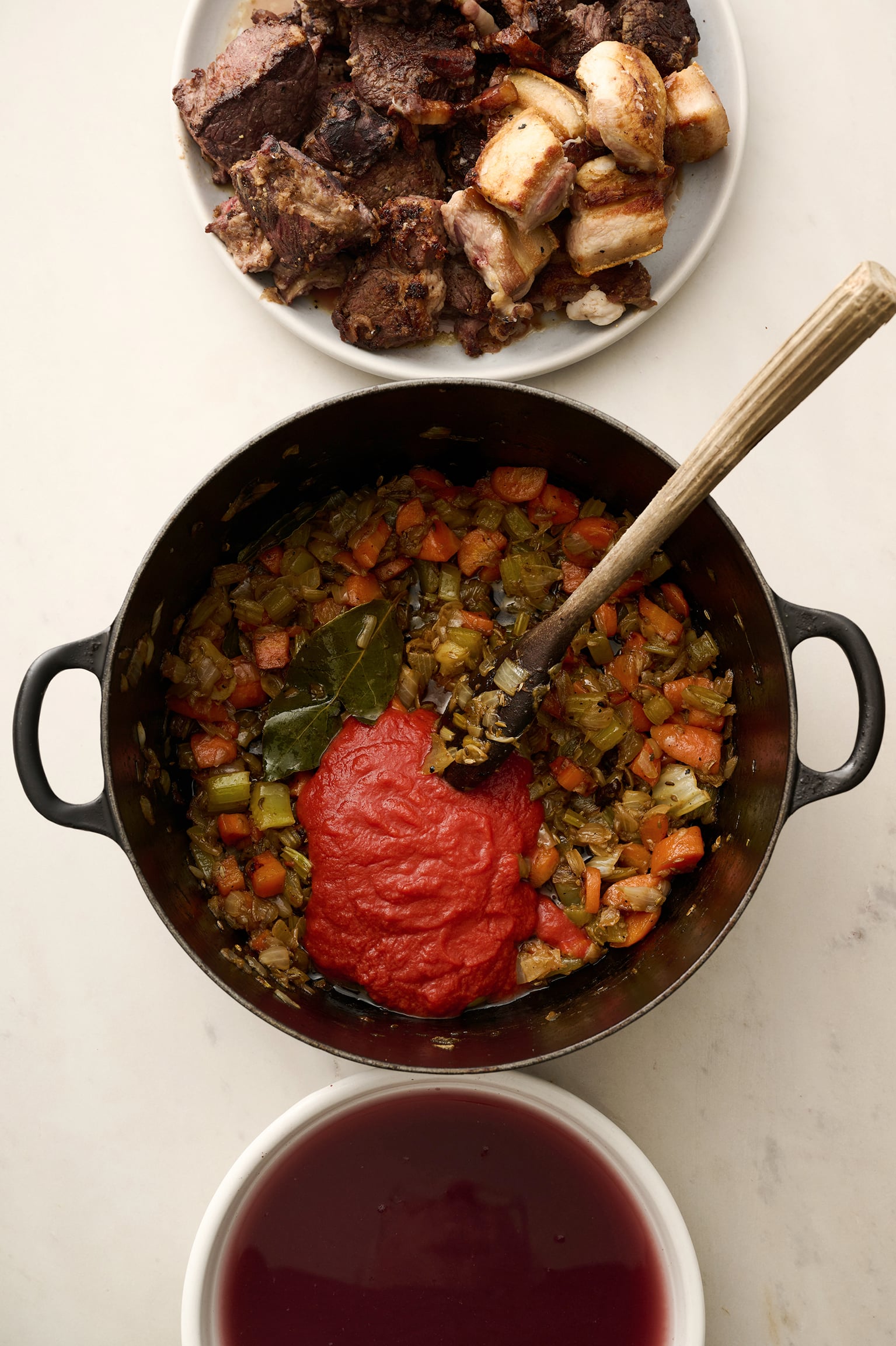 Italian braised beef and pork ragu 