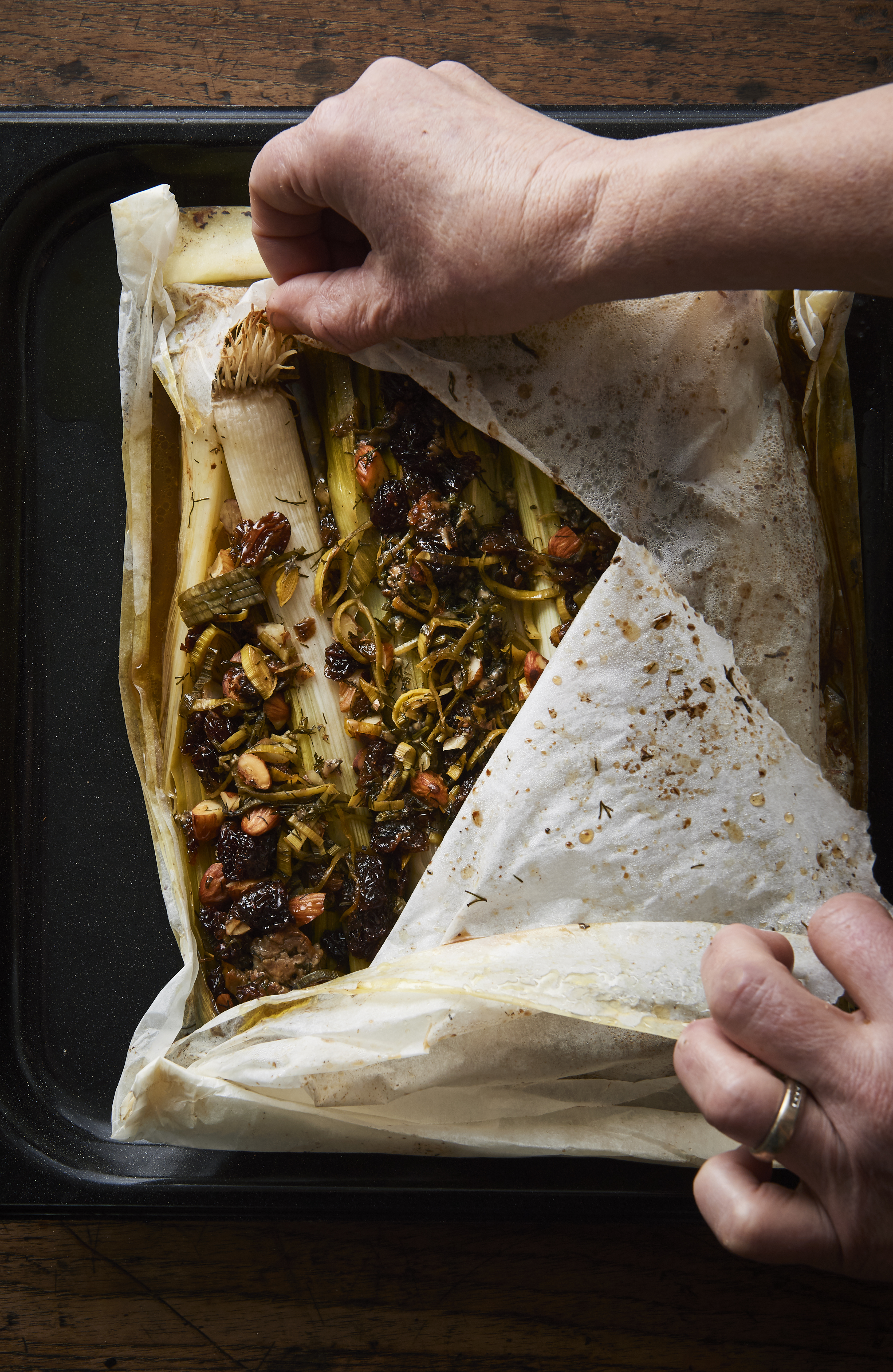 Stuffed leeks