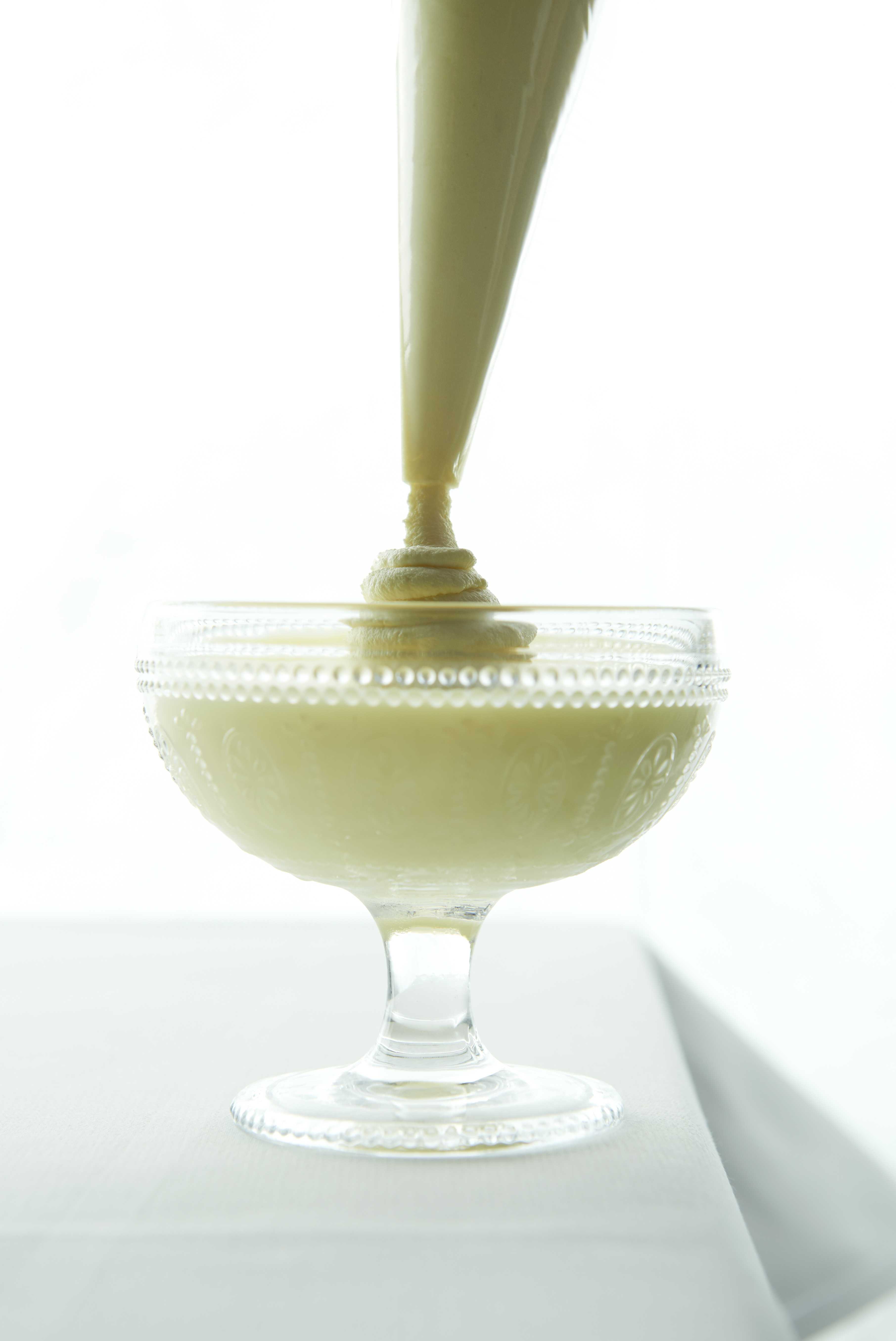 Lemon posset with Chantilly cream