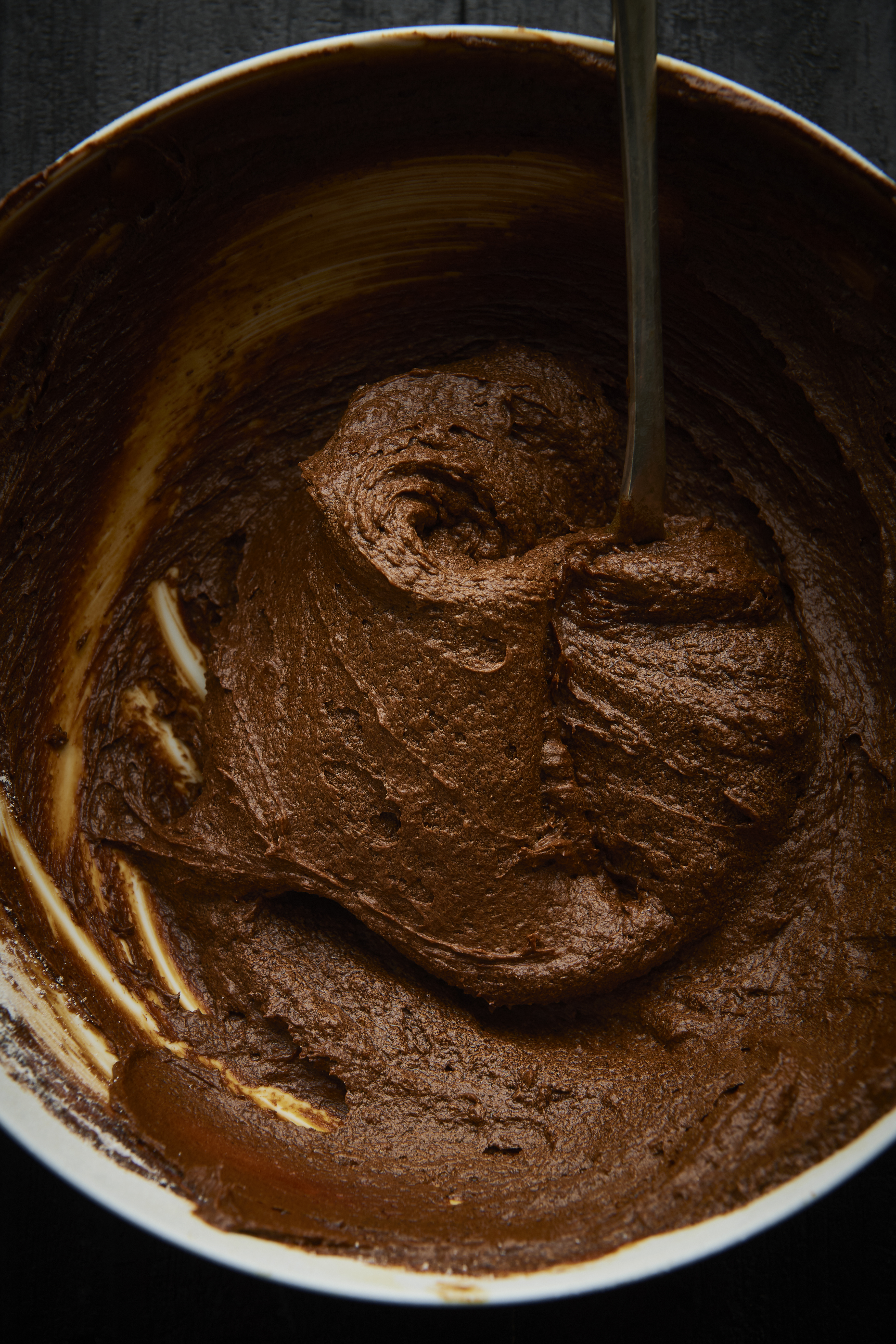 Licorice molasses cake with candied ginger