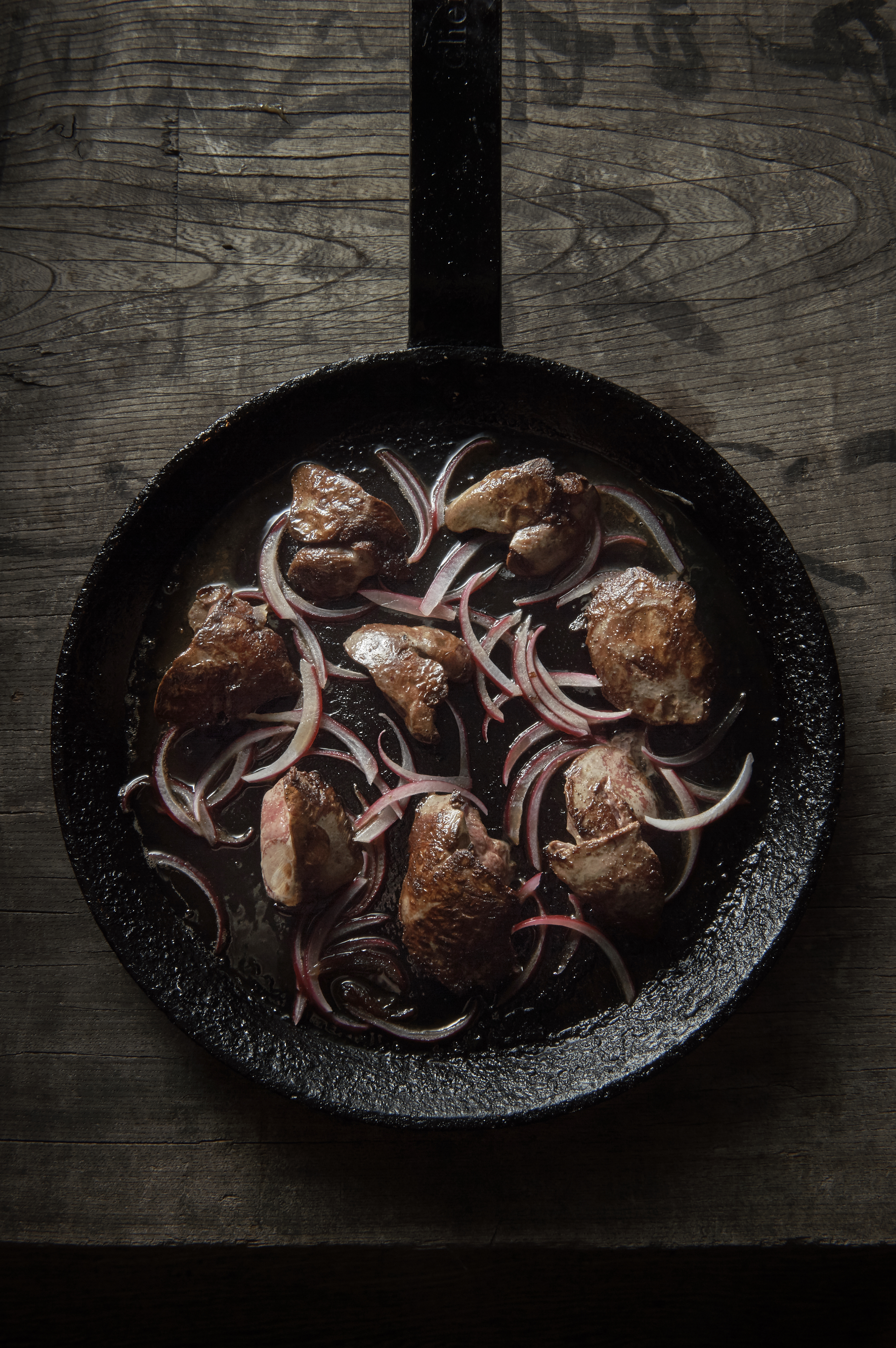 Chicken livers on toast