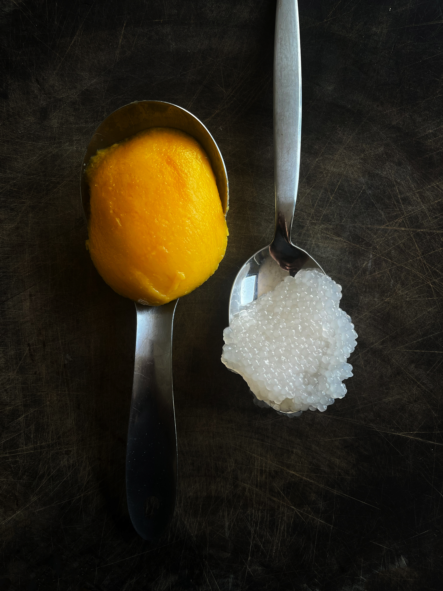 Mango sago pudding