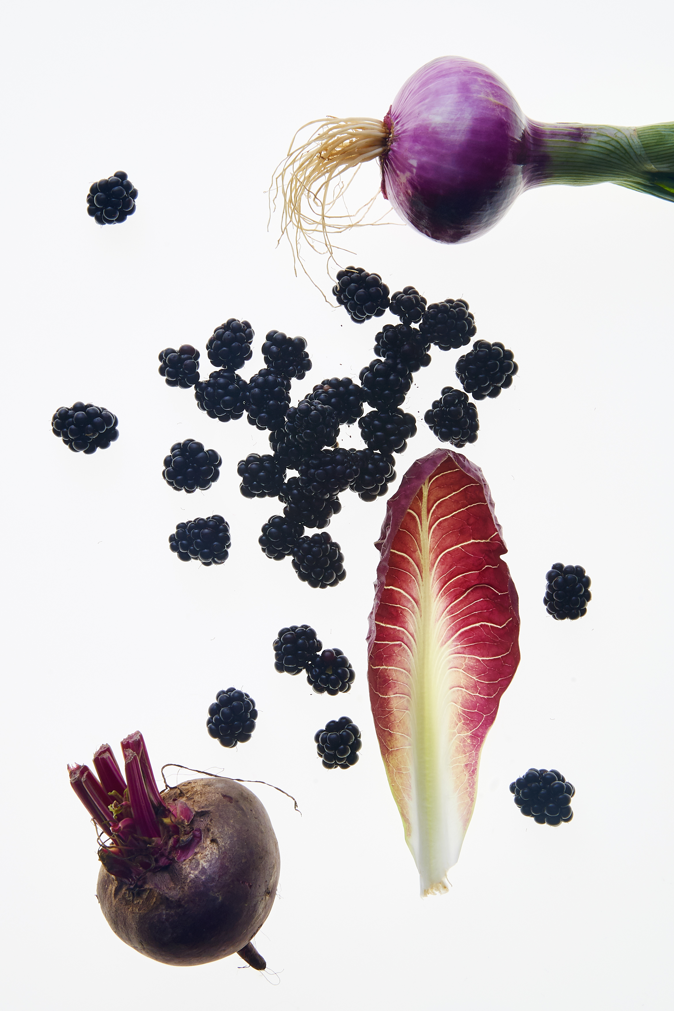 Blackberry and beetroot salad
