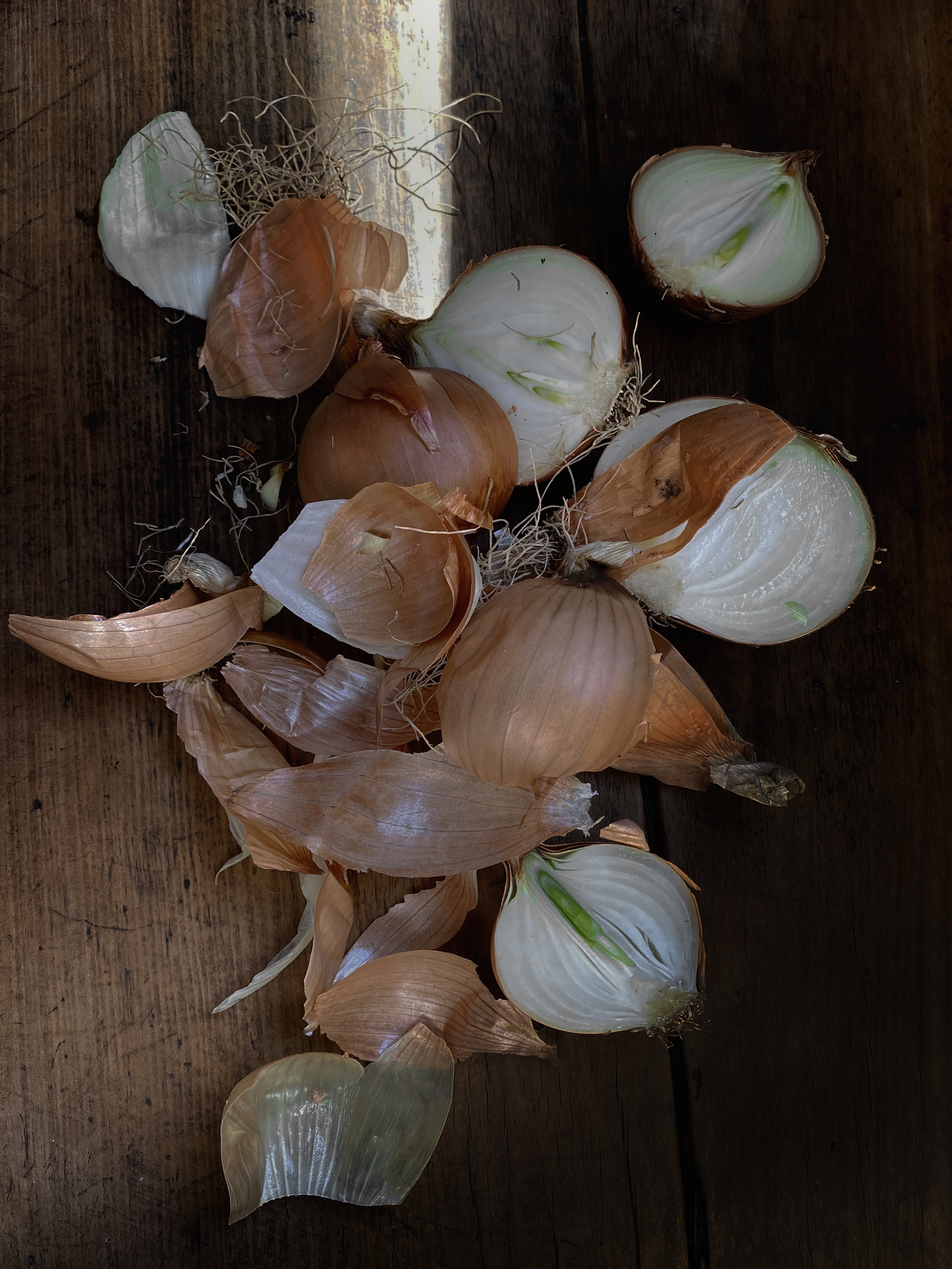 Elizabeth David’s onion tart with green pea sauce