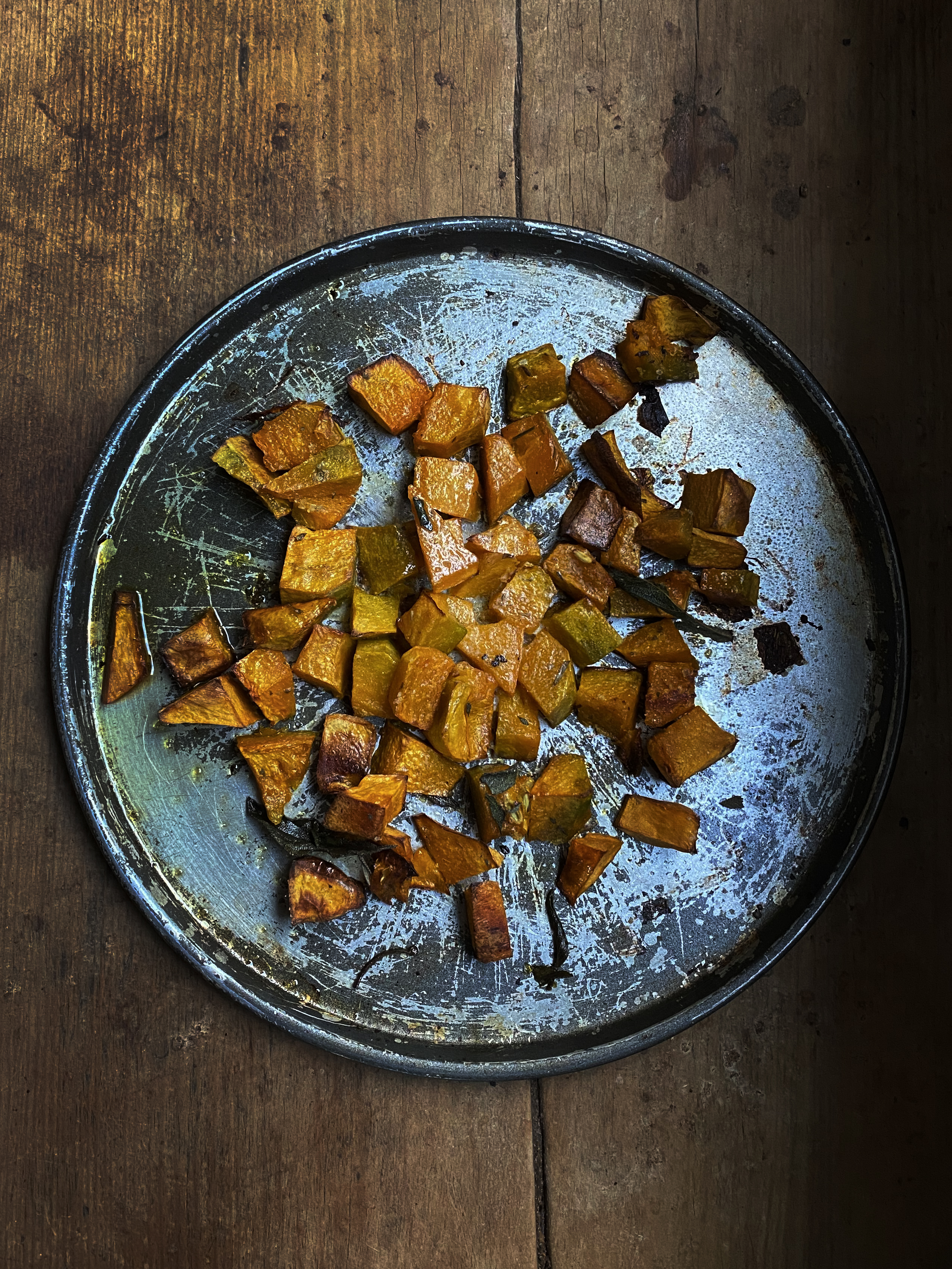 Pumpkin and ricotta crespelle