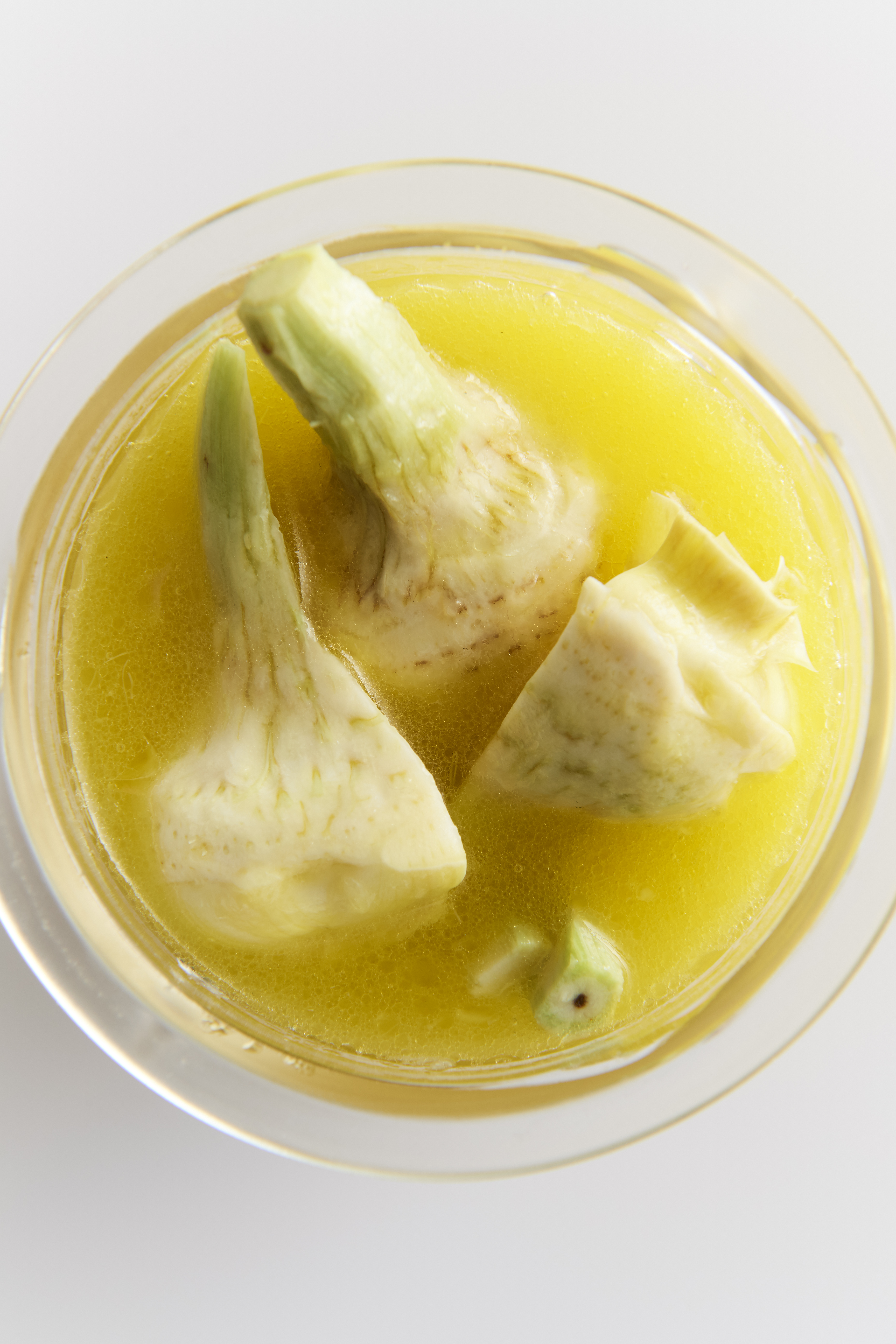 Pickled artichoke hearts, daikon and fennel