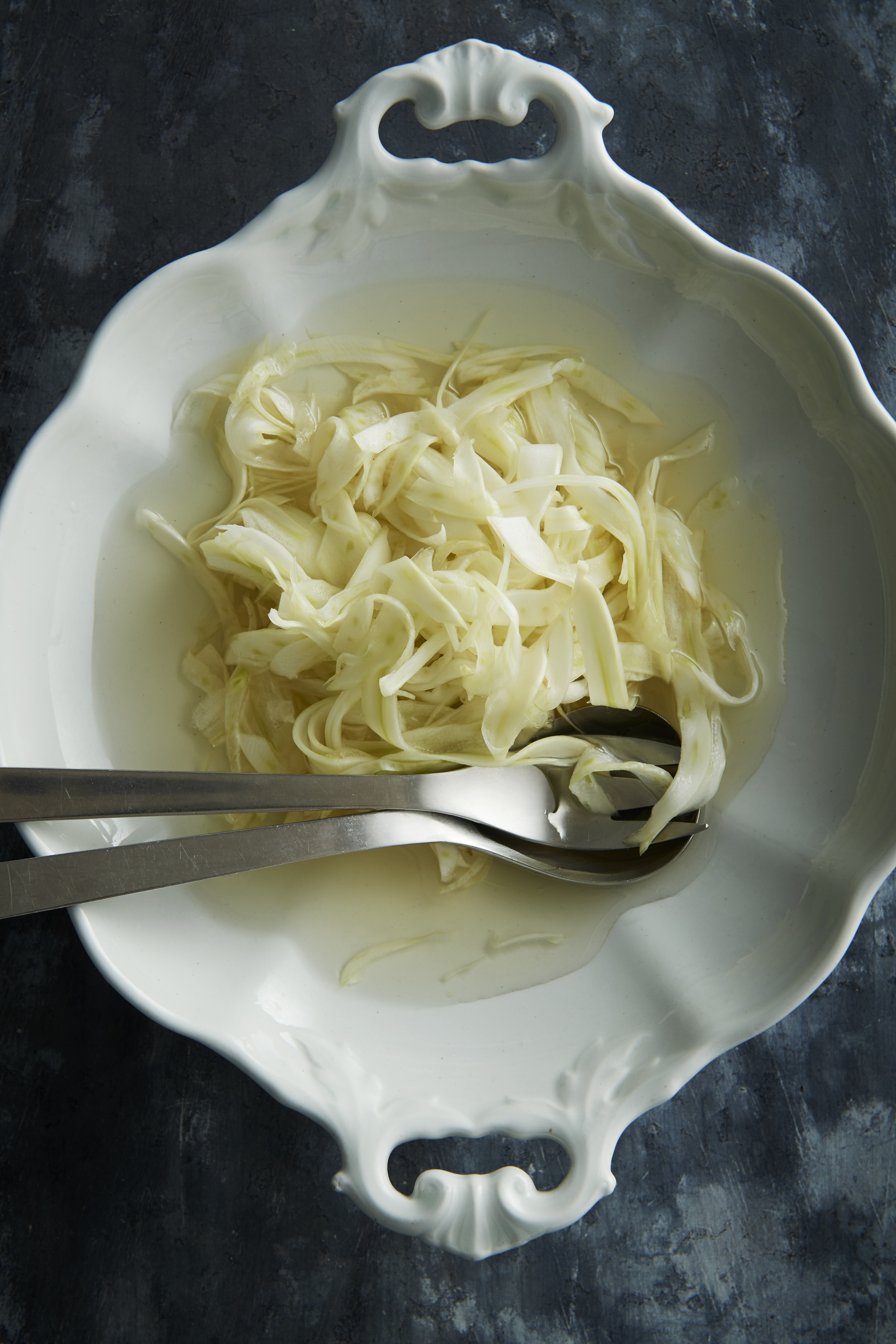 Pickled artichoke hearts, daikon and fennel