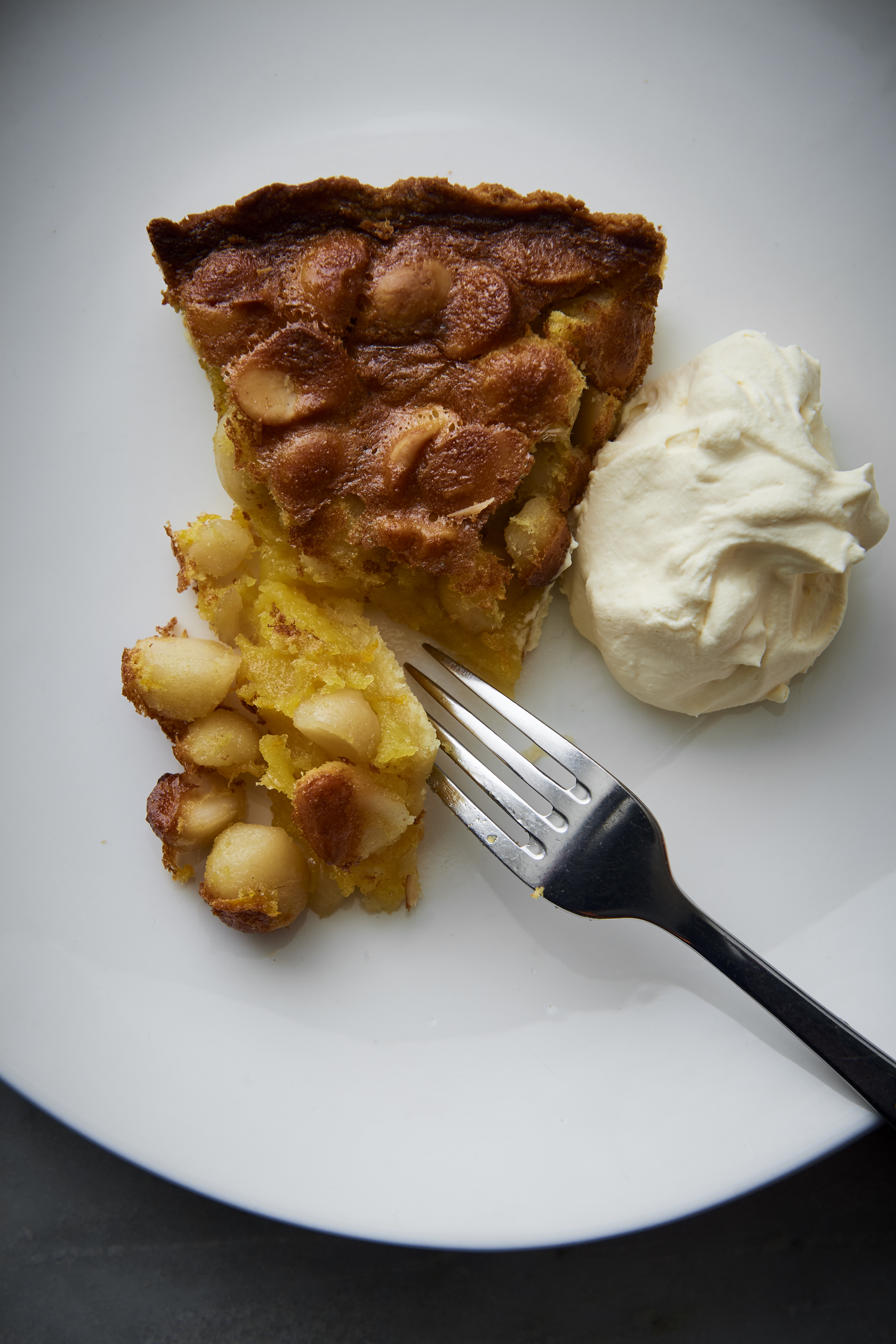 Macadamia nut tart