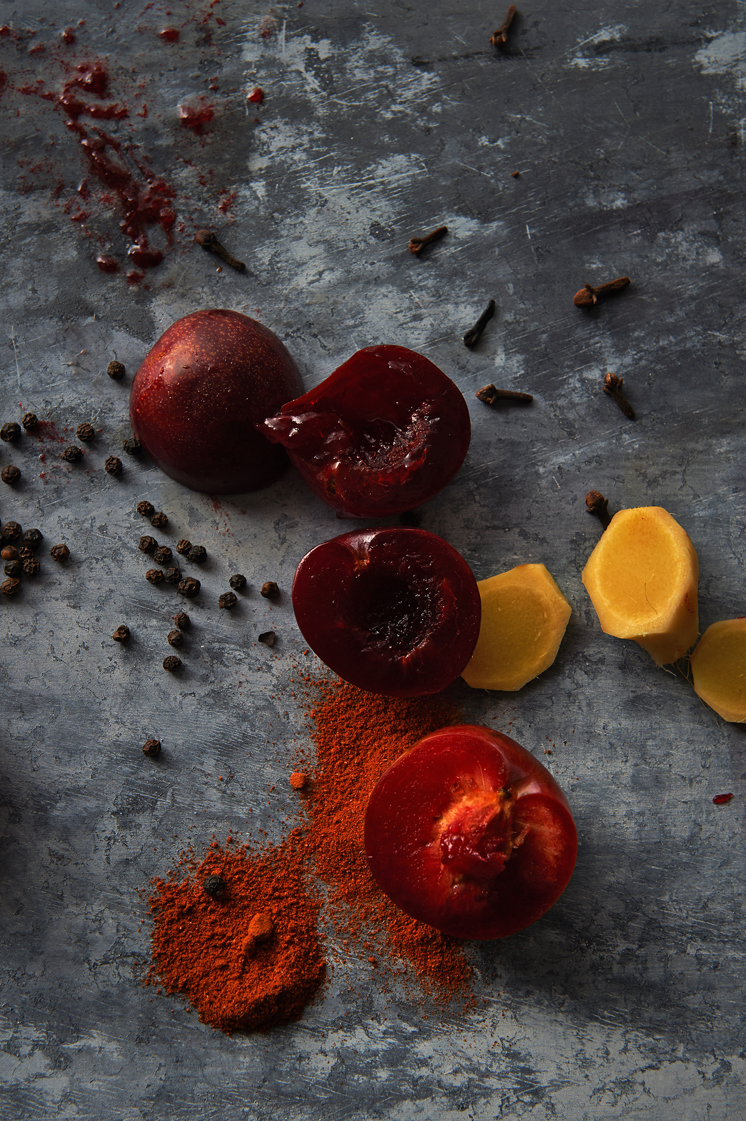 Tomato sauce and plum sauce