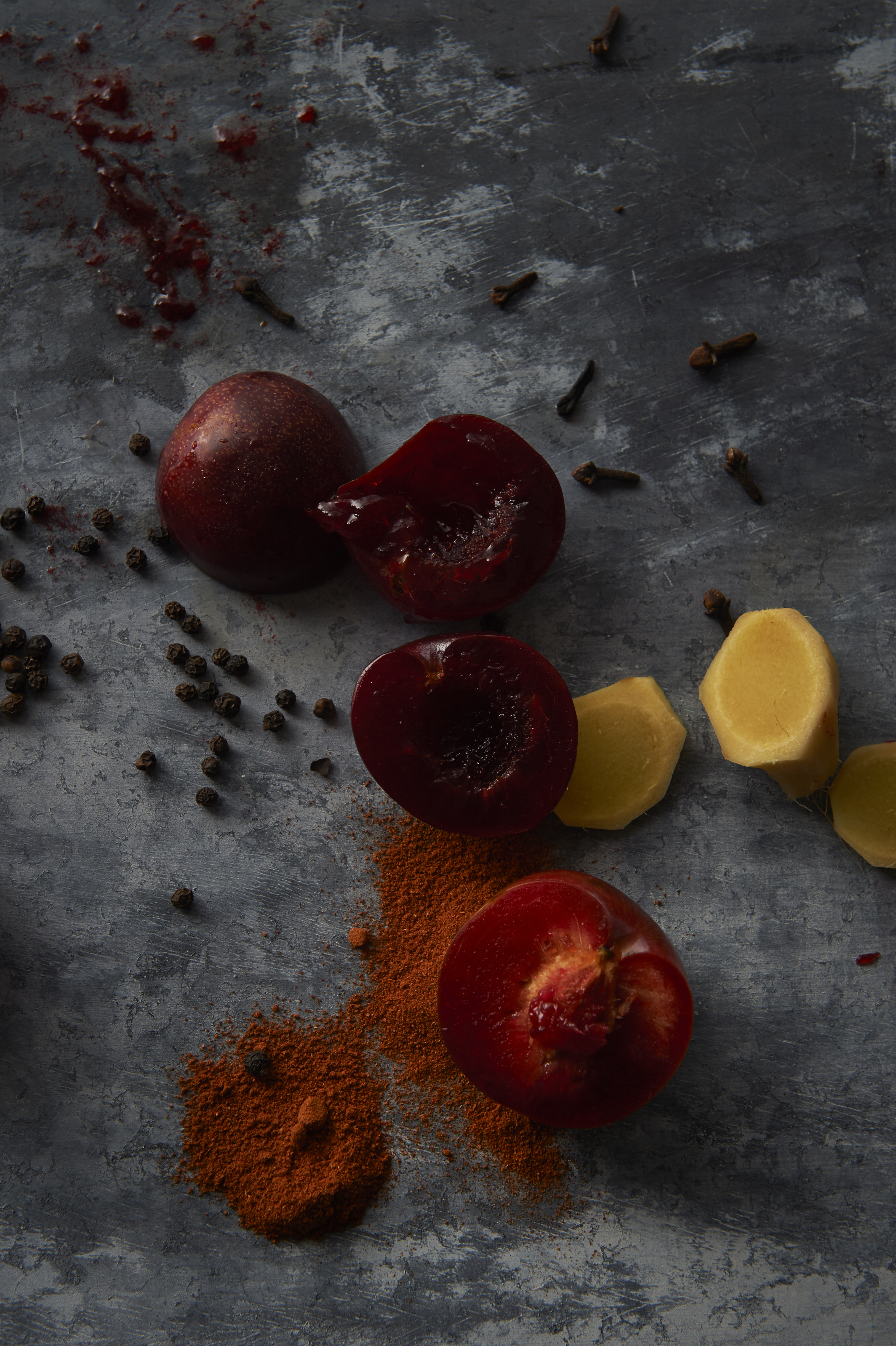 Tomato and plum sauces