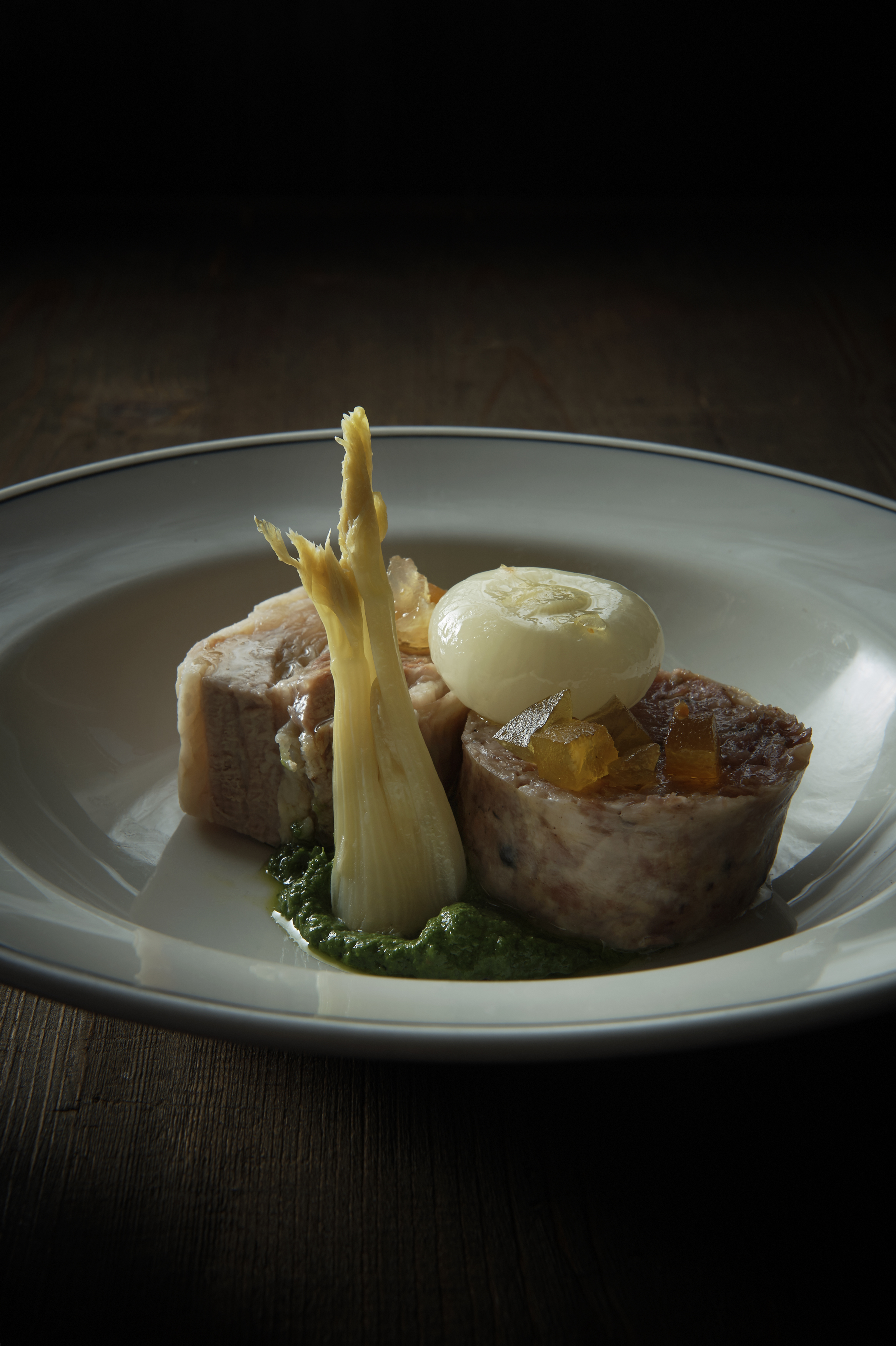 Bollito misto with salsa verde