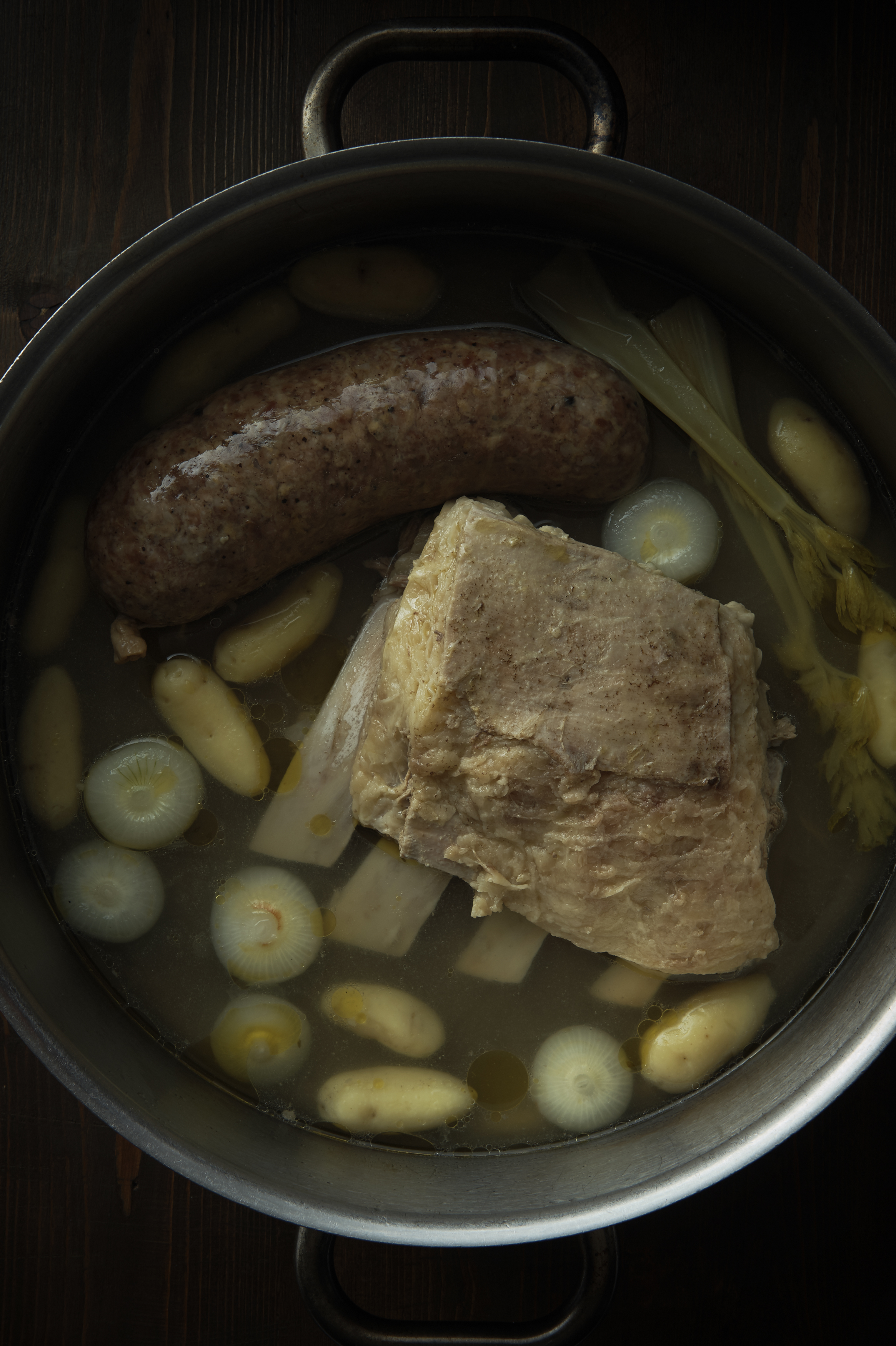 Bollito misto with salsa verde
