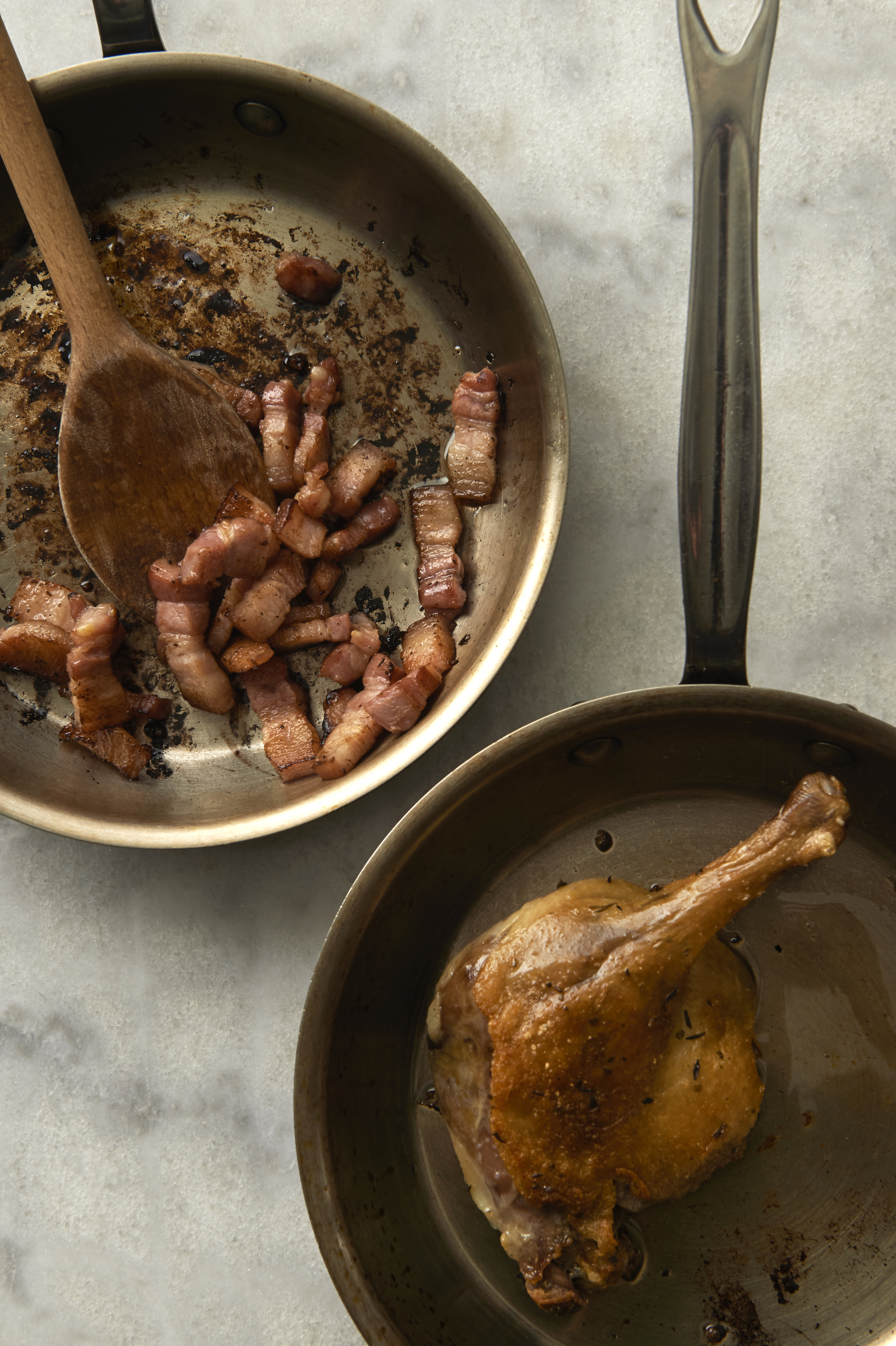 Duck confit and ventrèche