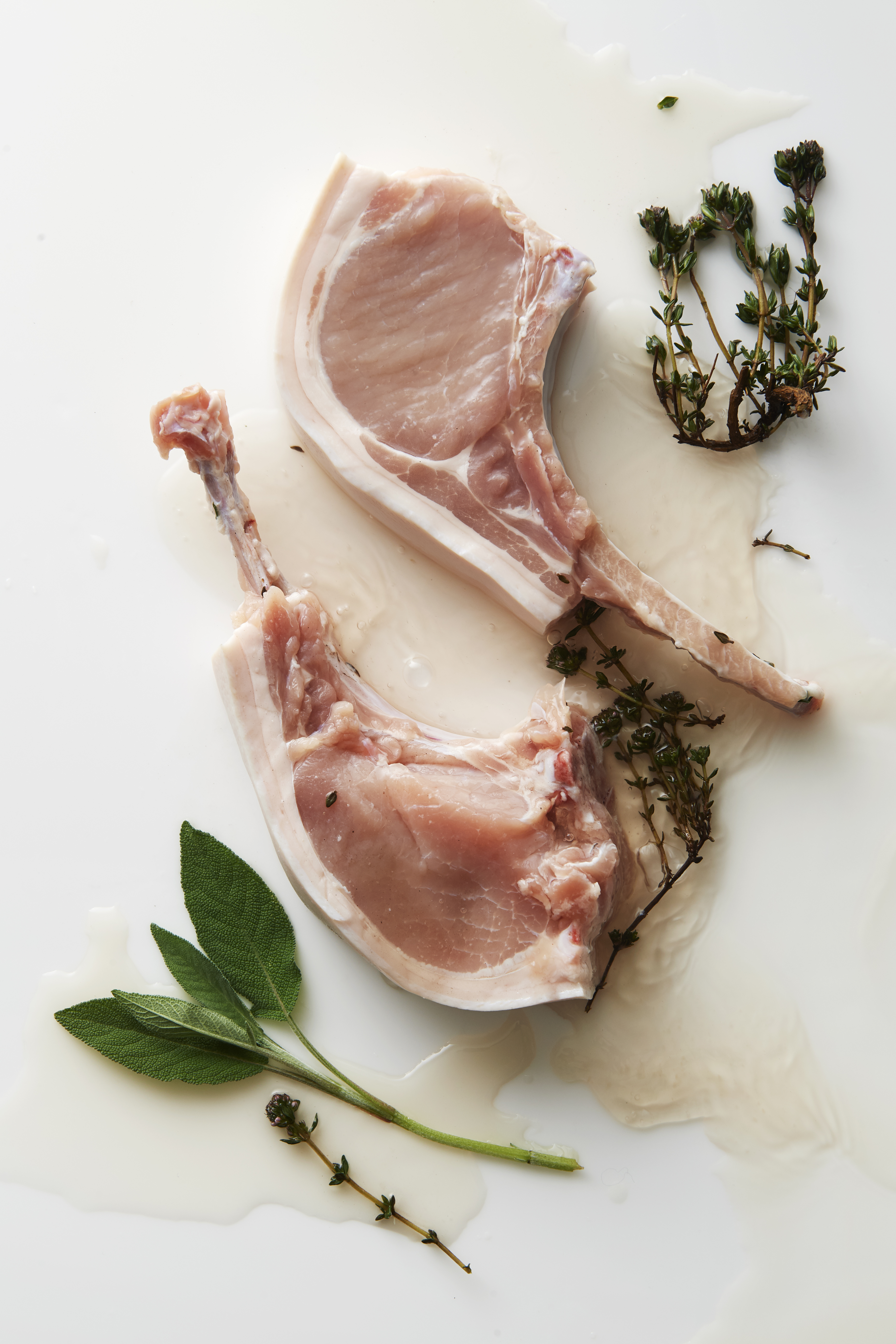 Crumbed pork chops with celeriac remoulade