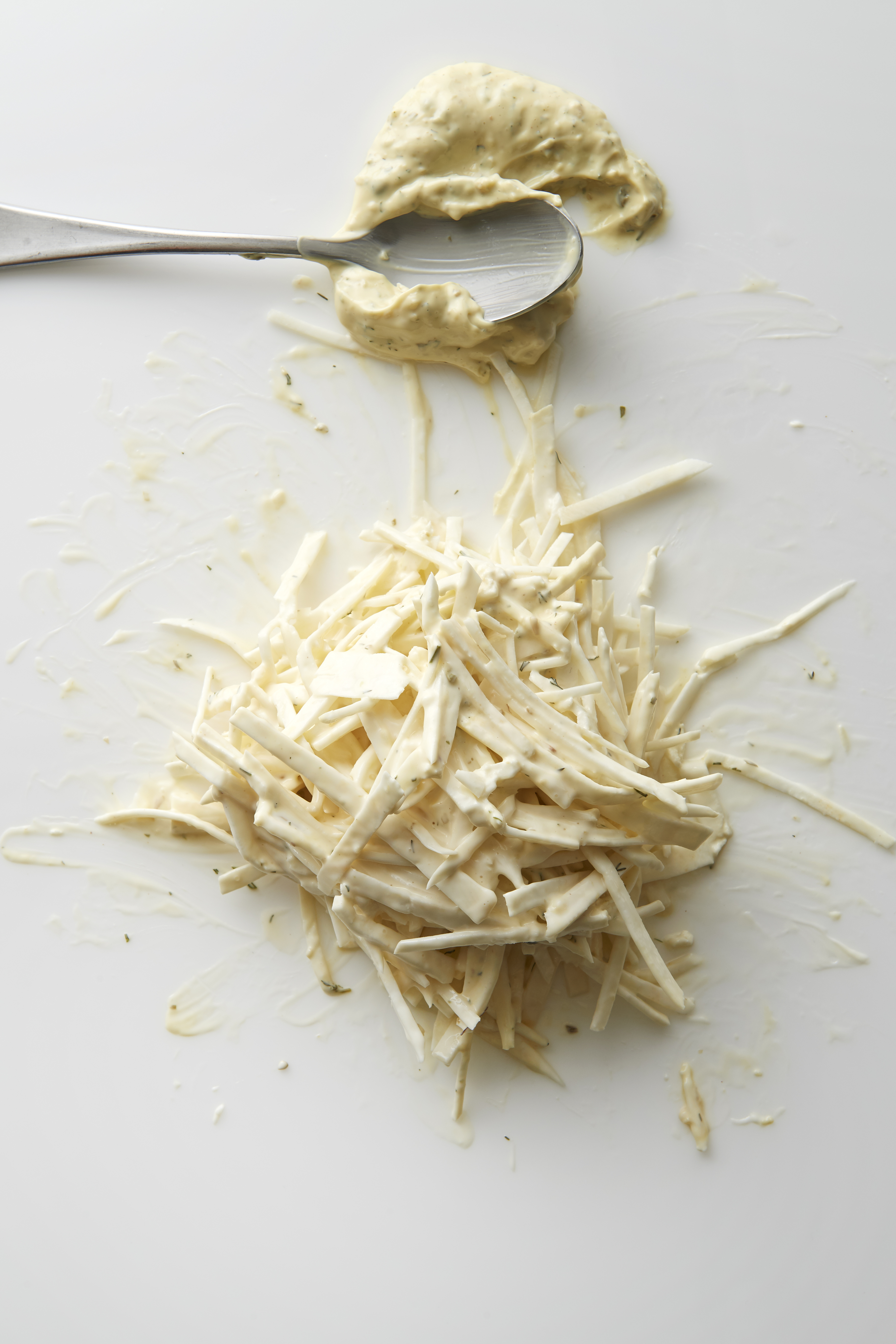 Crumbed pork chops with celeriac remoulade