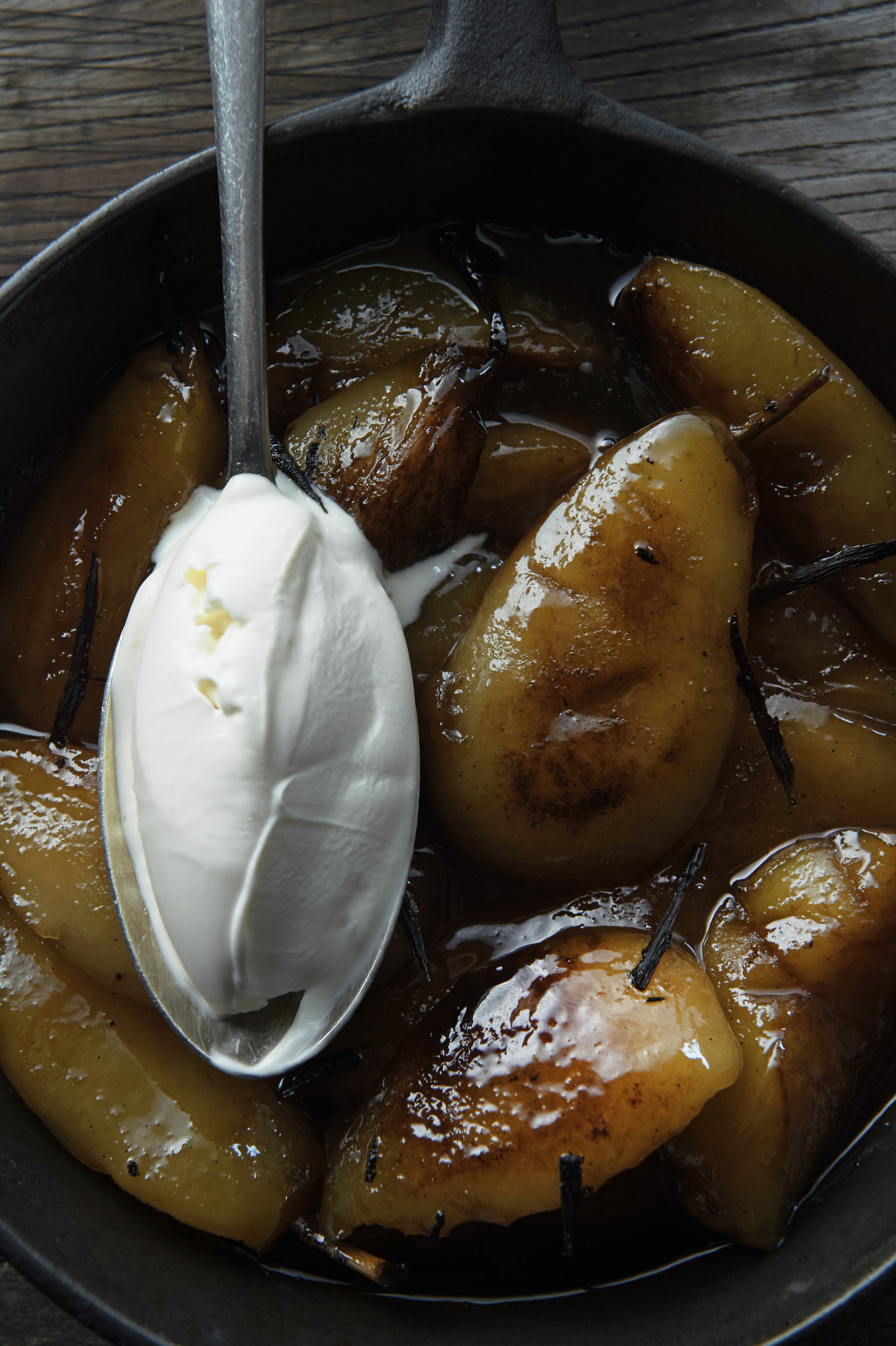 Pot-roast pears