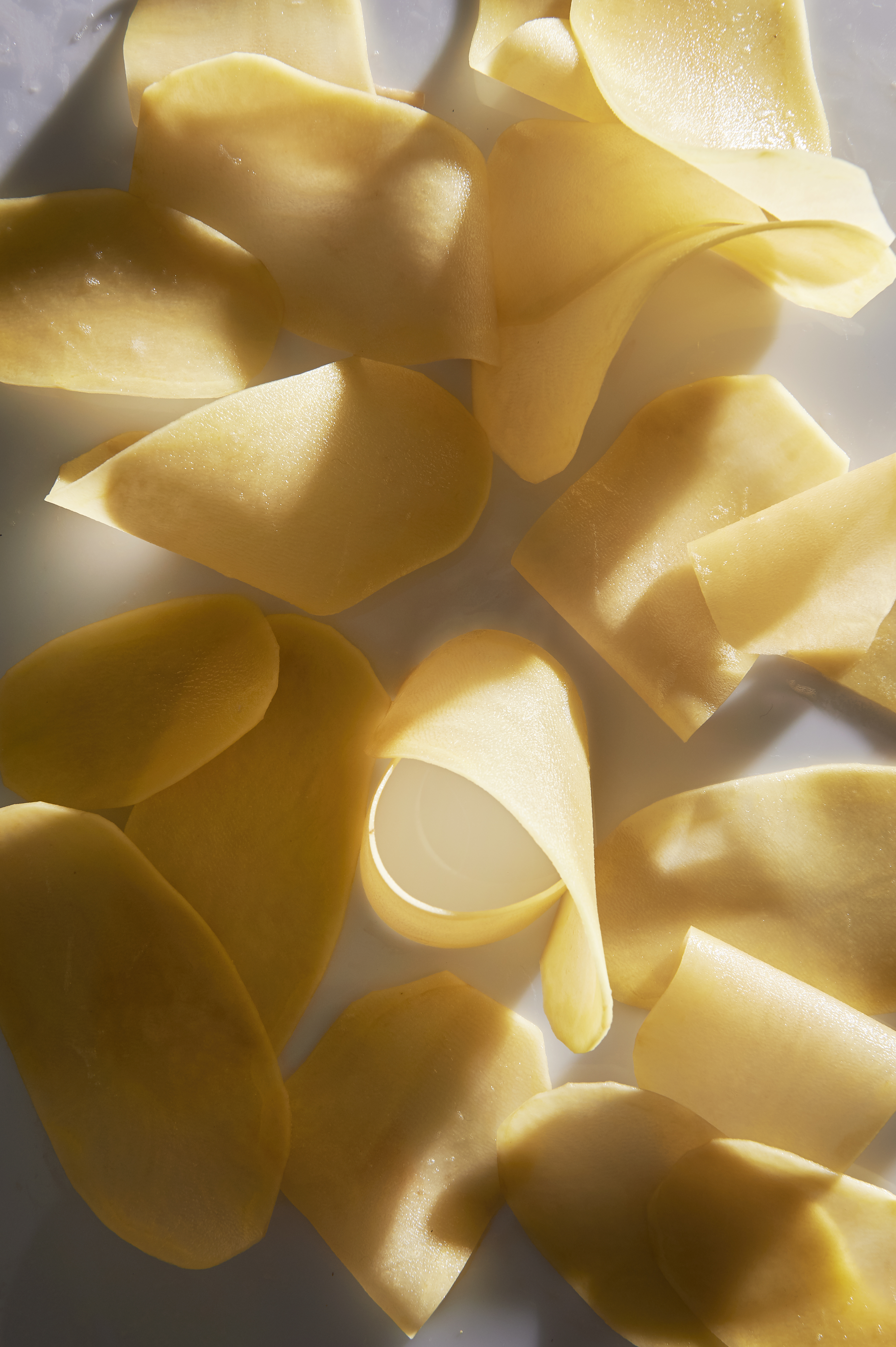 Potato terrine with Gruyere and garlic