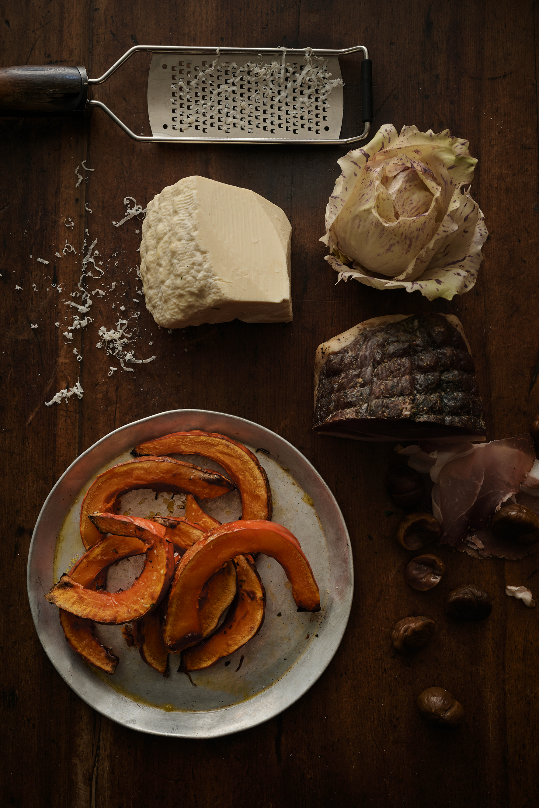 Composed pumpkin salad