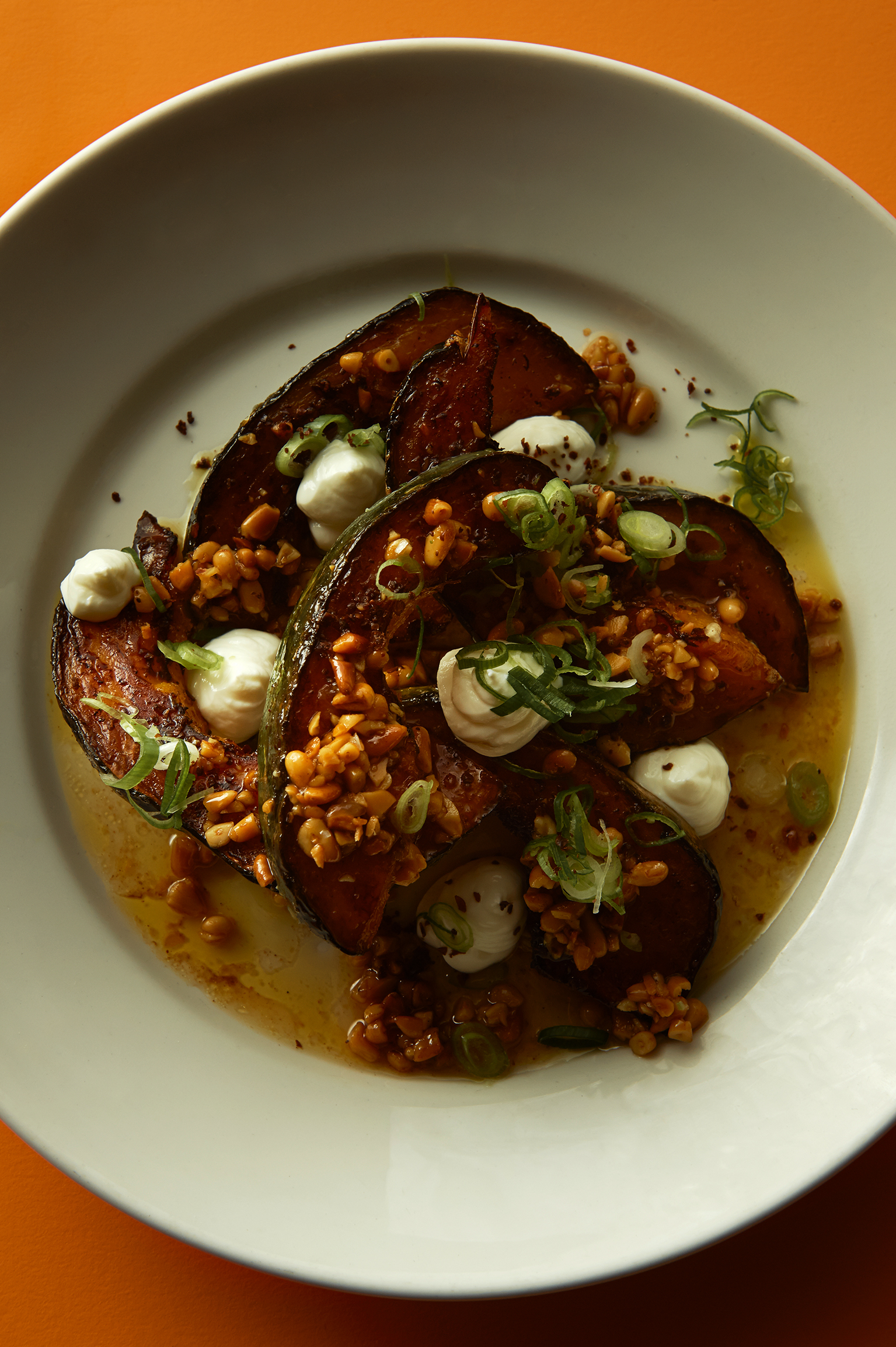 Pumpkin, ricotta and sage gratin