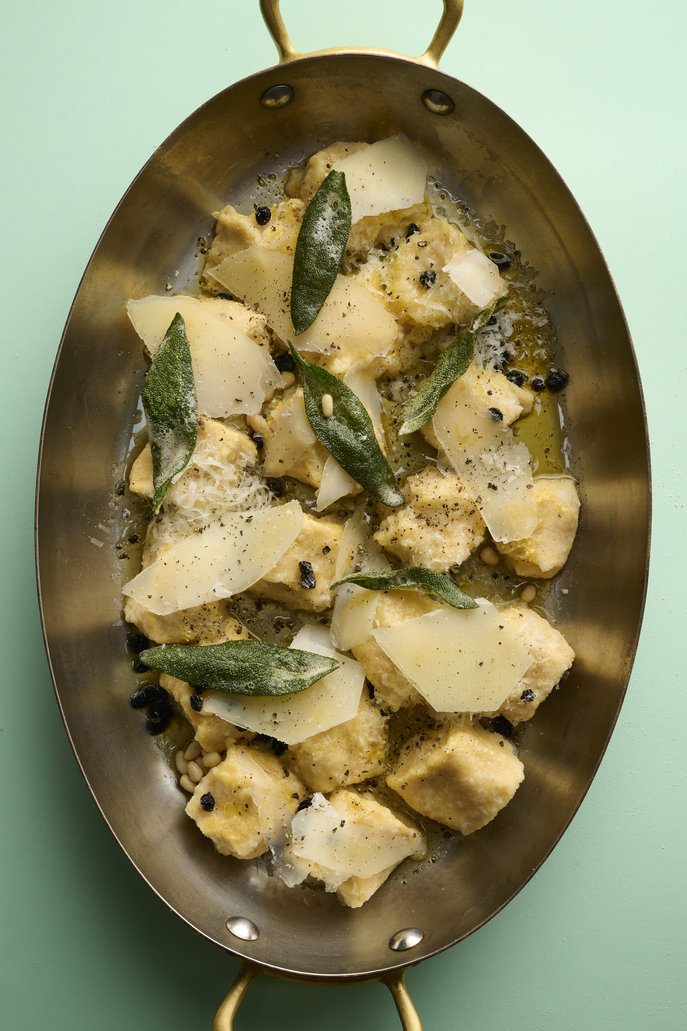 Ricotta and pumpkin gnocchi with burnt butter and sage