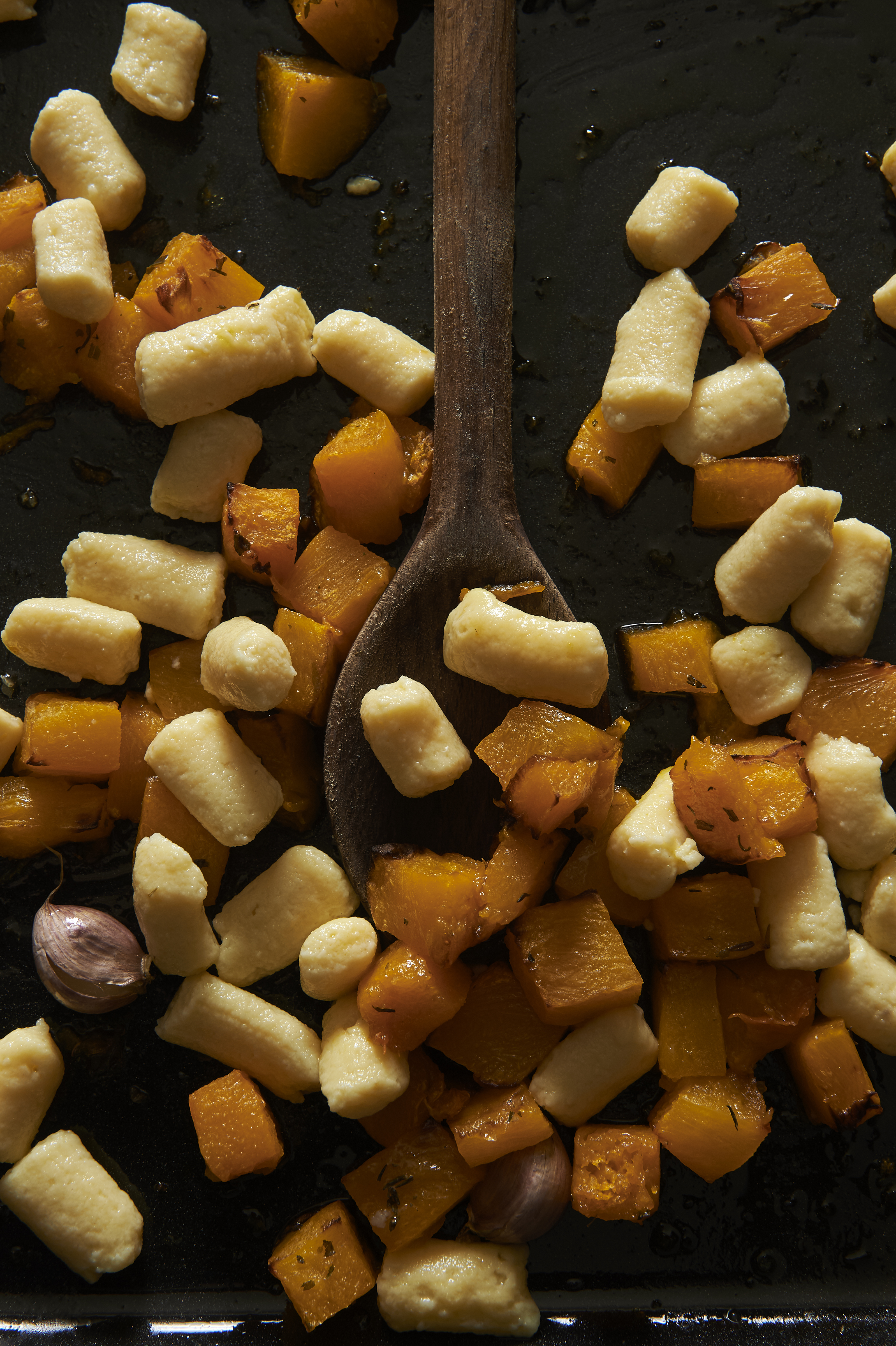 Gnocchi Parisienne with roasted pumpkin and sage butter