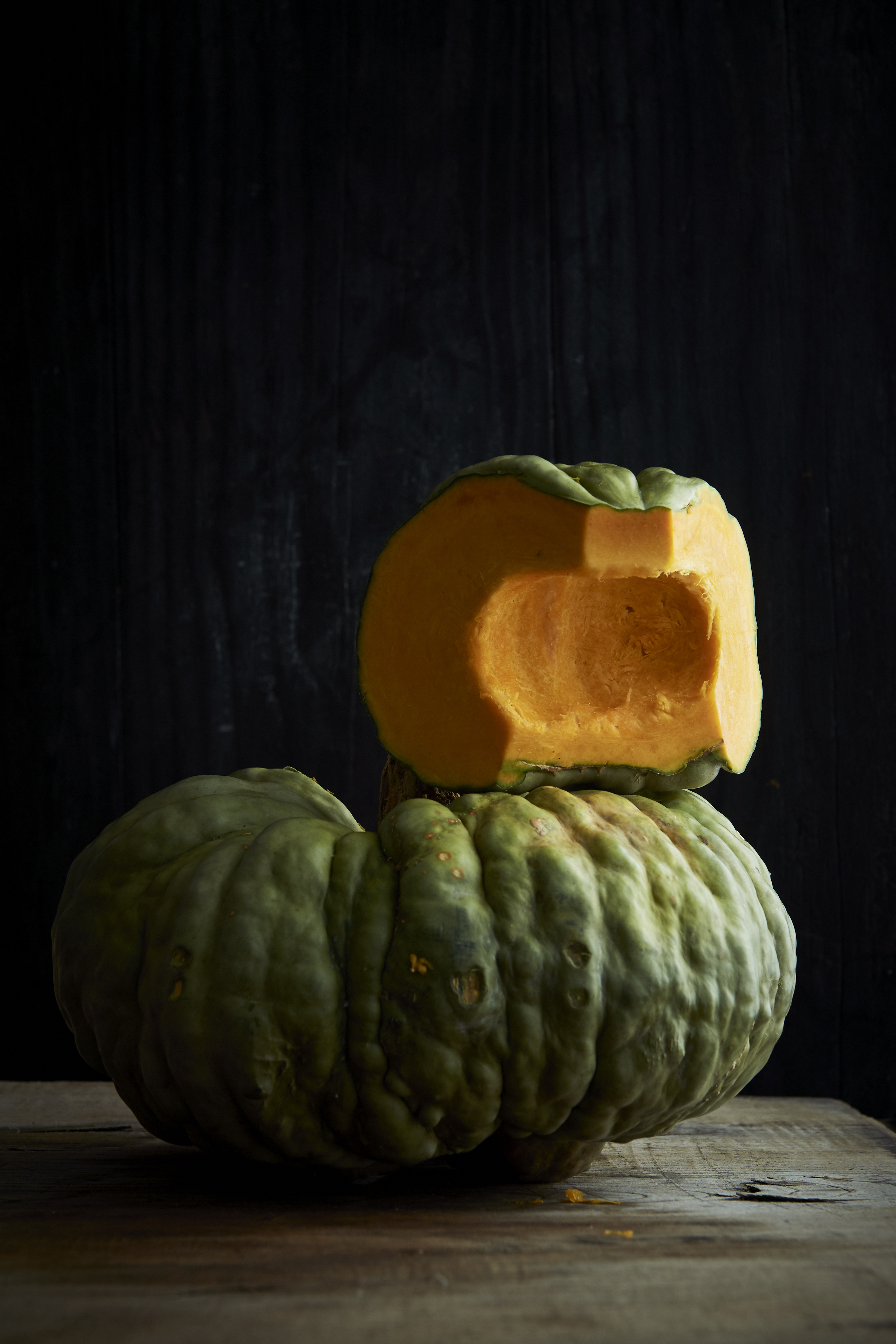 Spiced roasted pumpkin with pine nut cream
