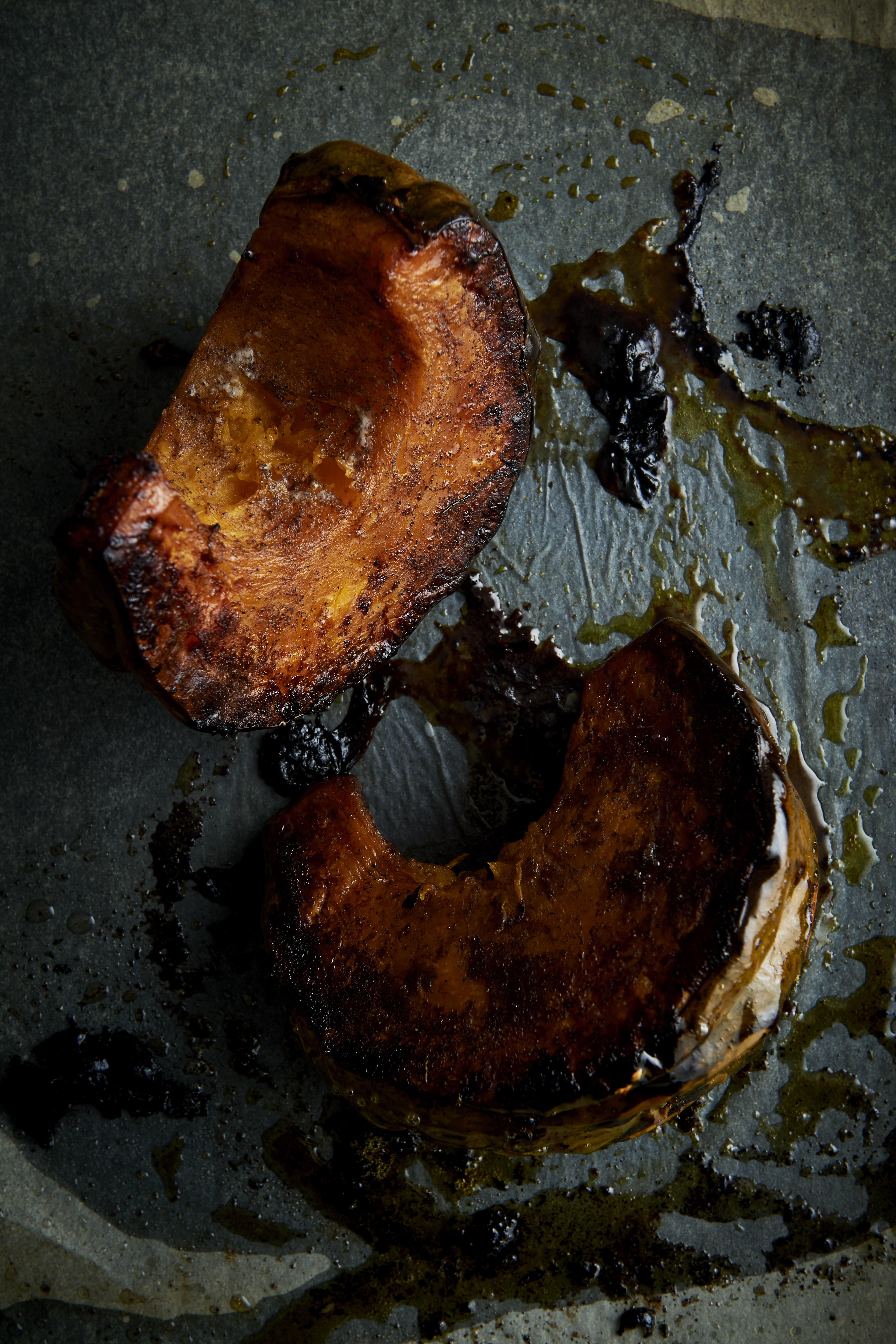 Spiced roasted pumpkin with pine nut cream
