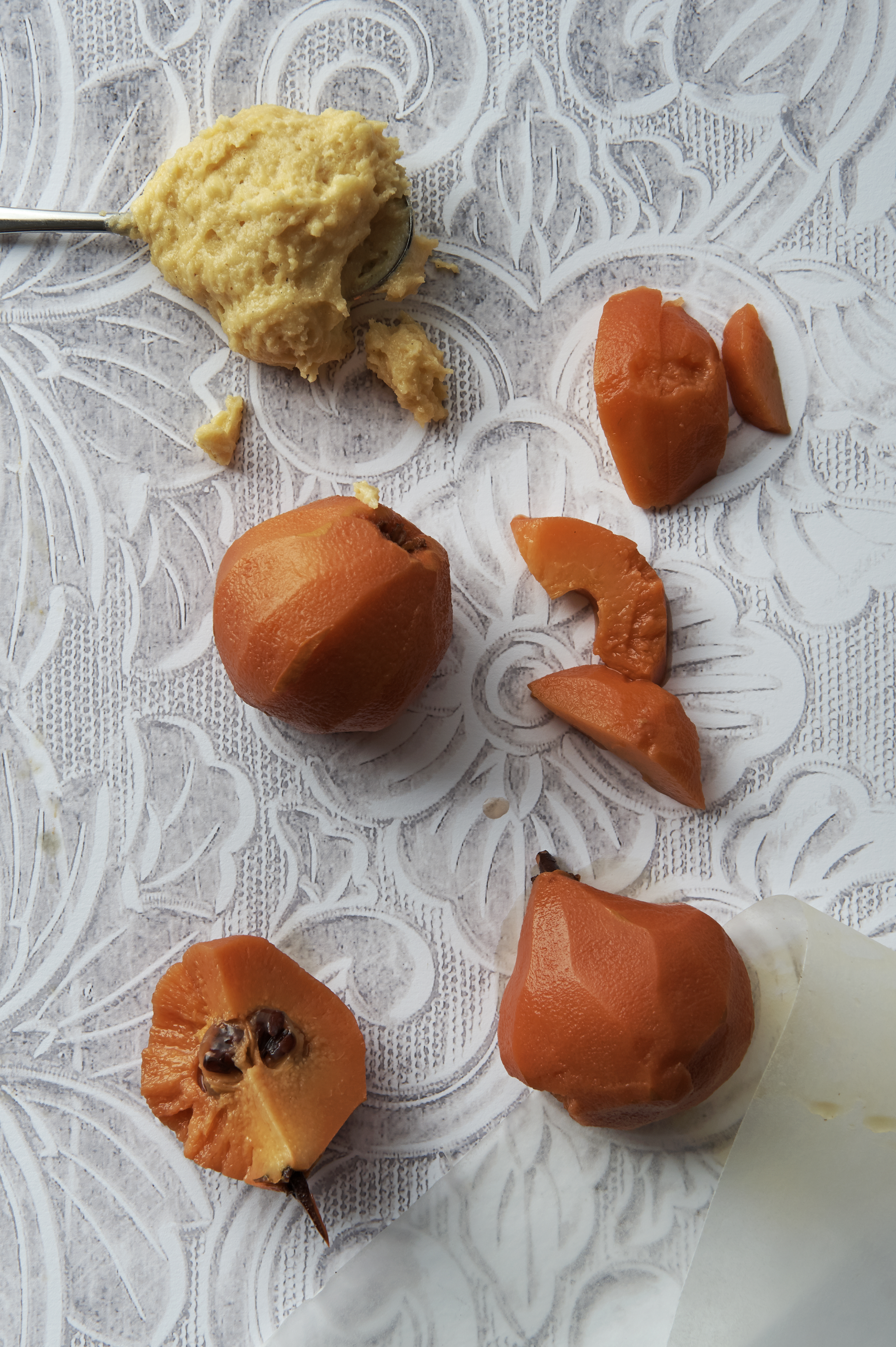 Quince and almond cream cake