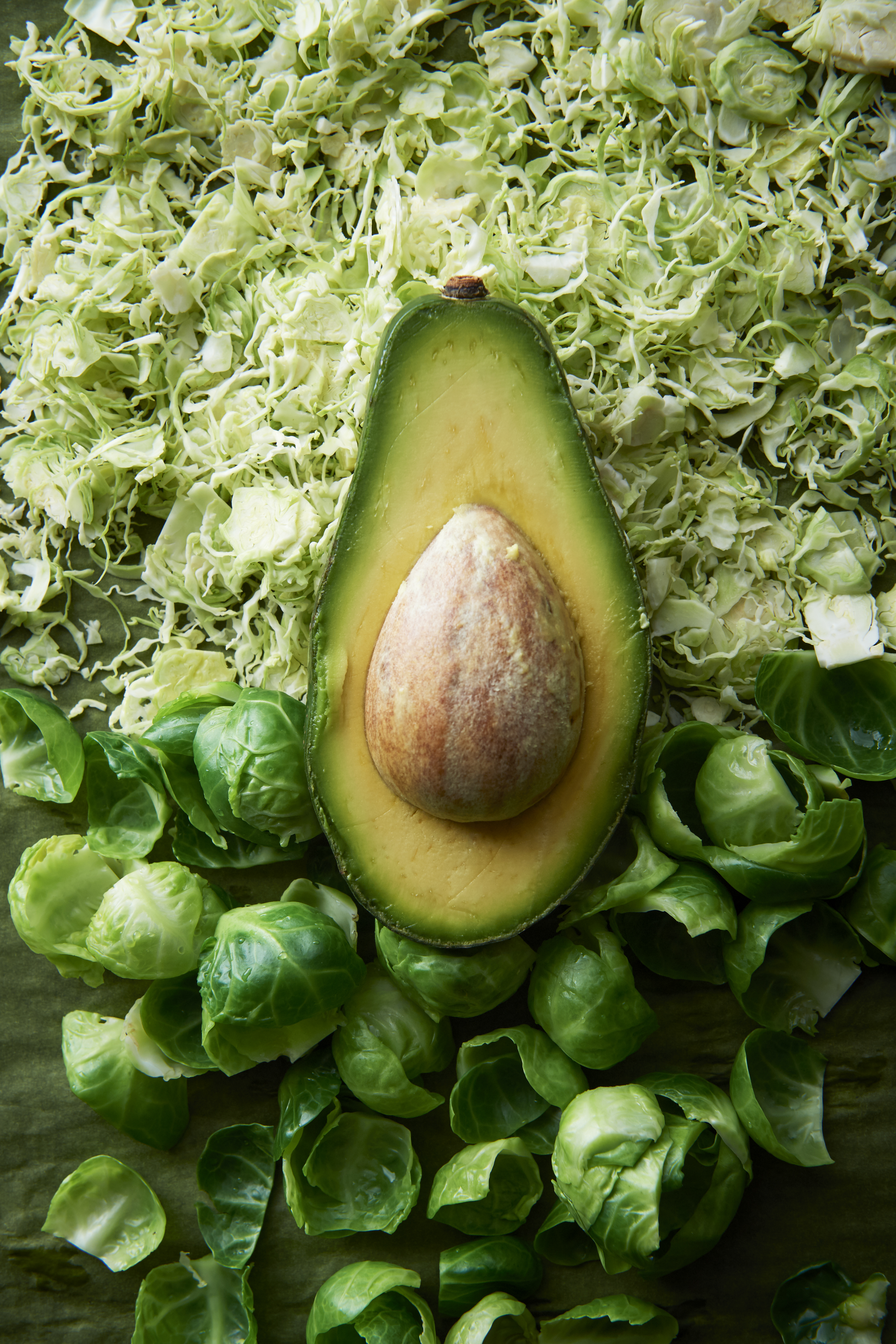 Raw Brussels sprouts salad