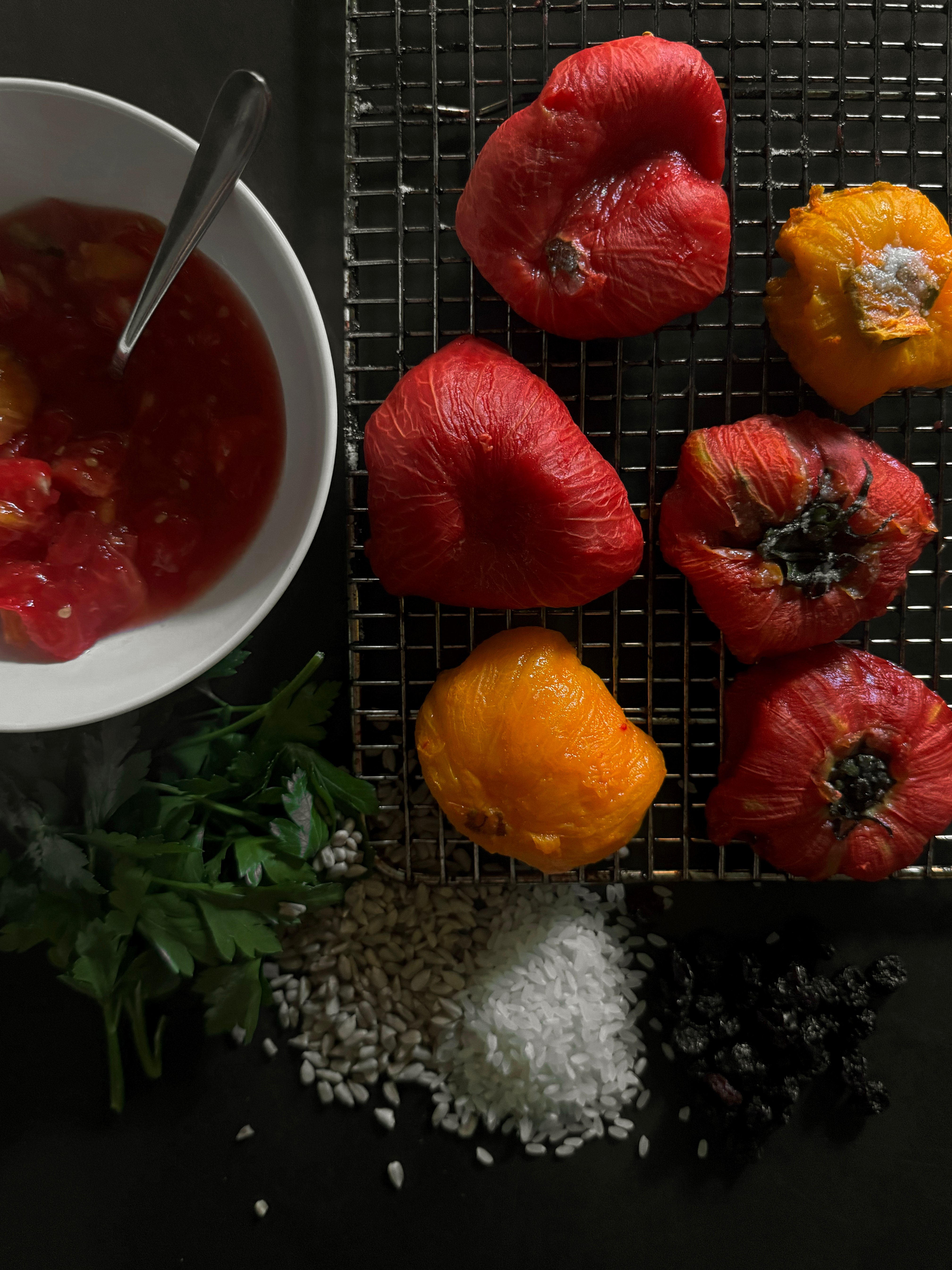 Baked stuffed tomatoes