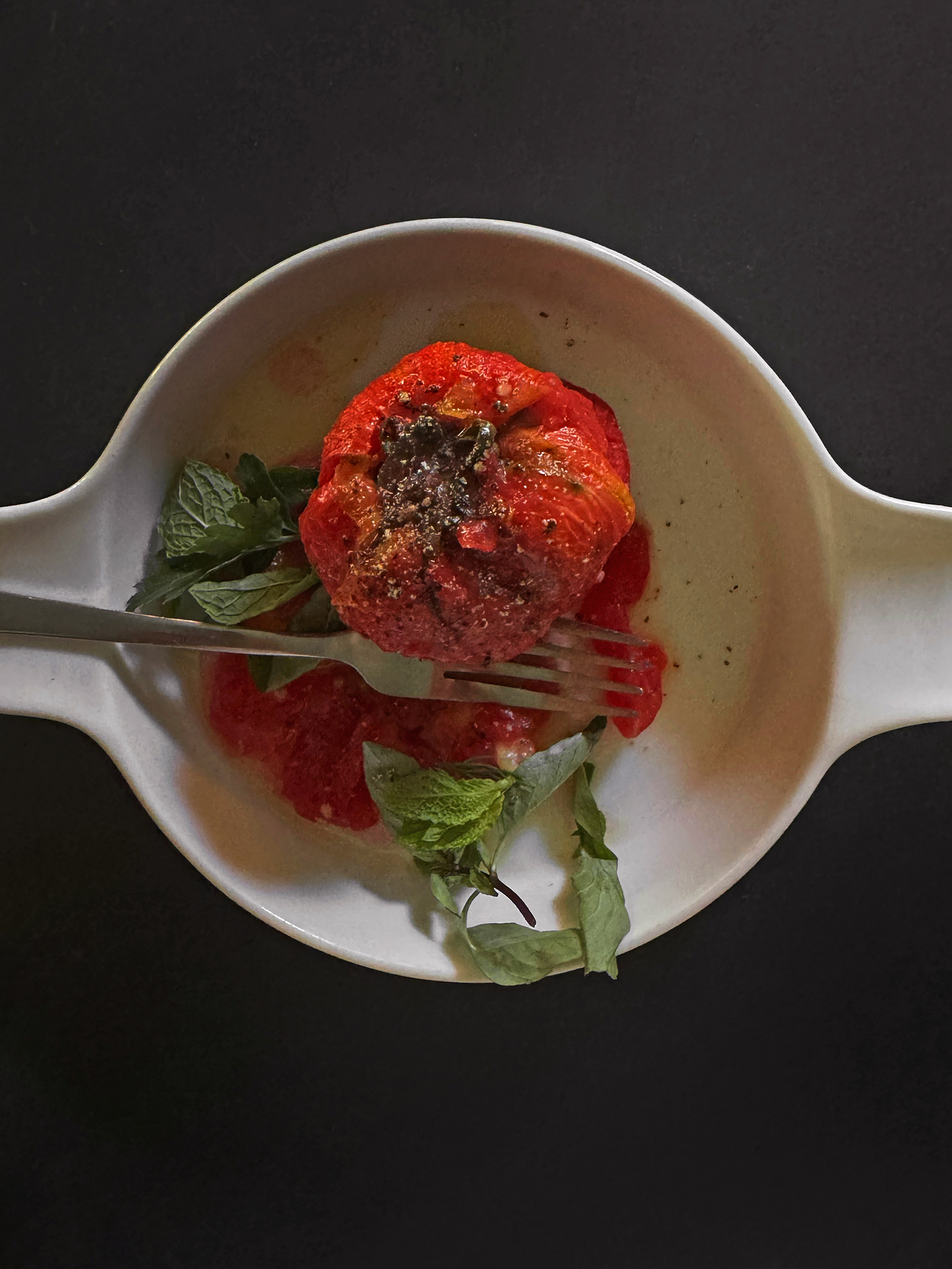Baked stuffed tomatoes