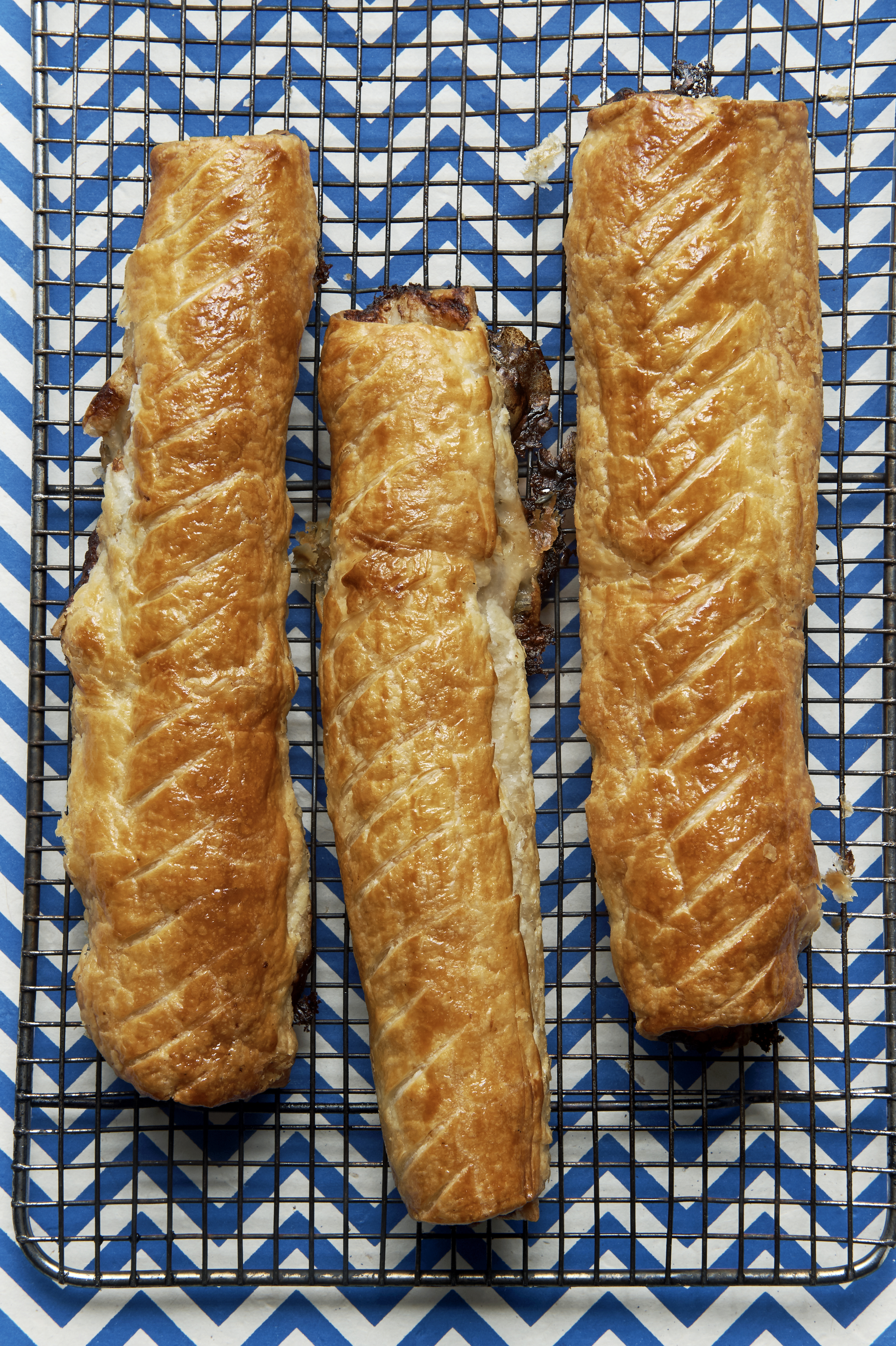Duck sausage rolls