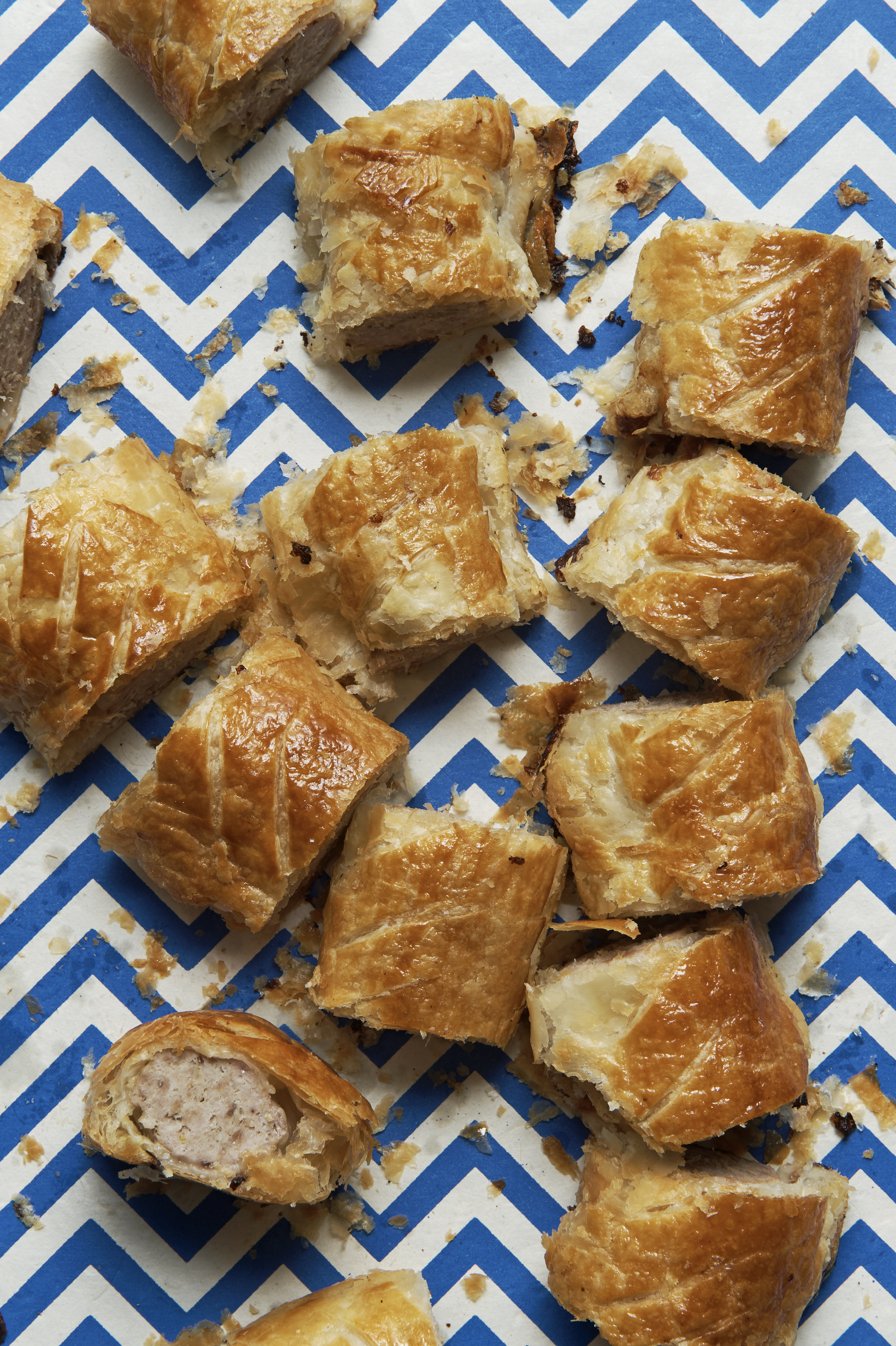 Duck sausage rolls