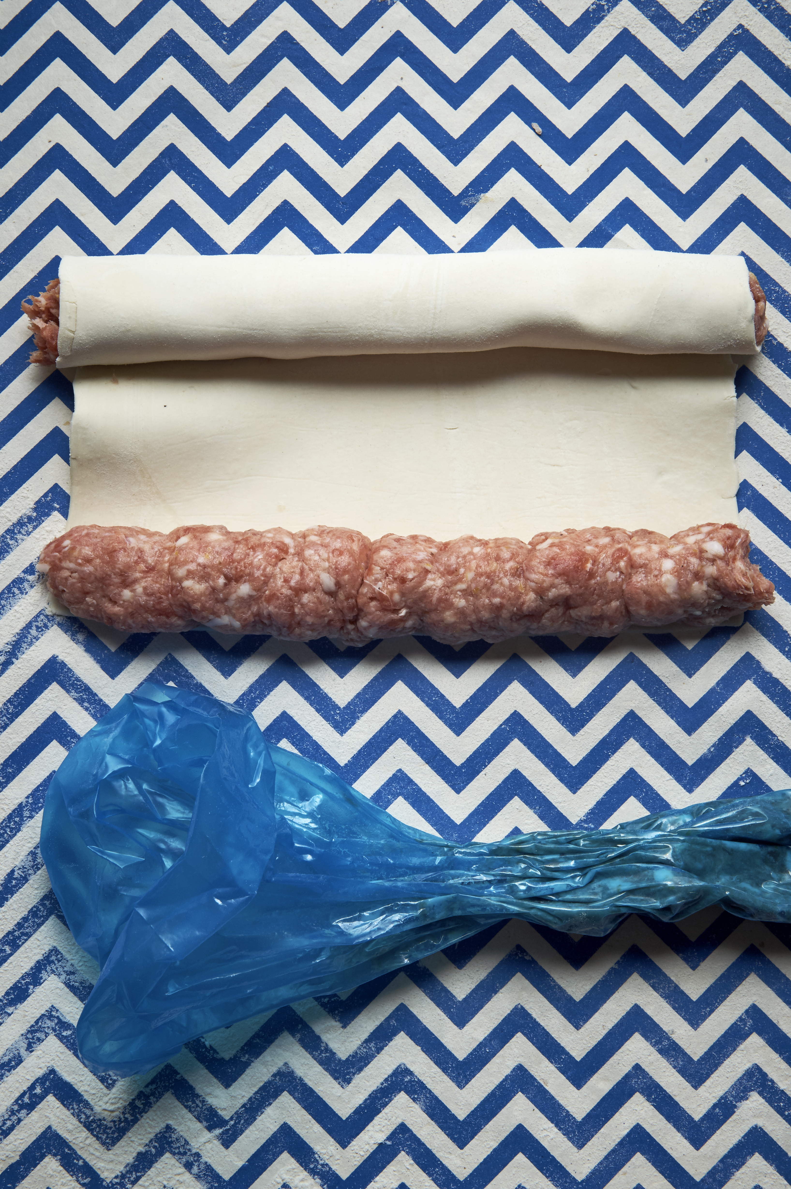 Duck sausage rolls