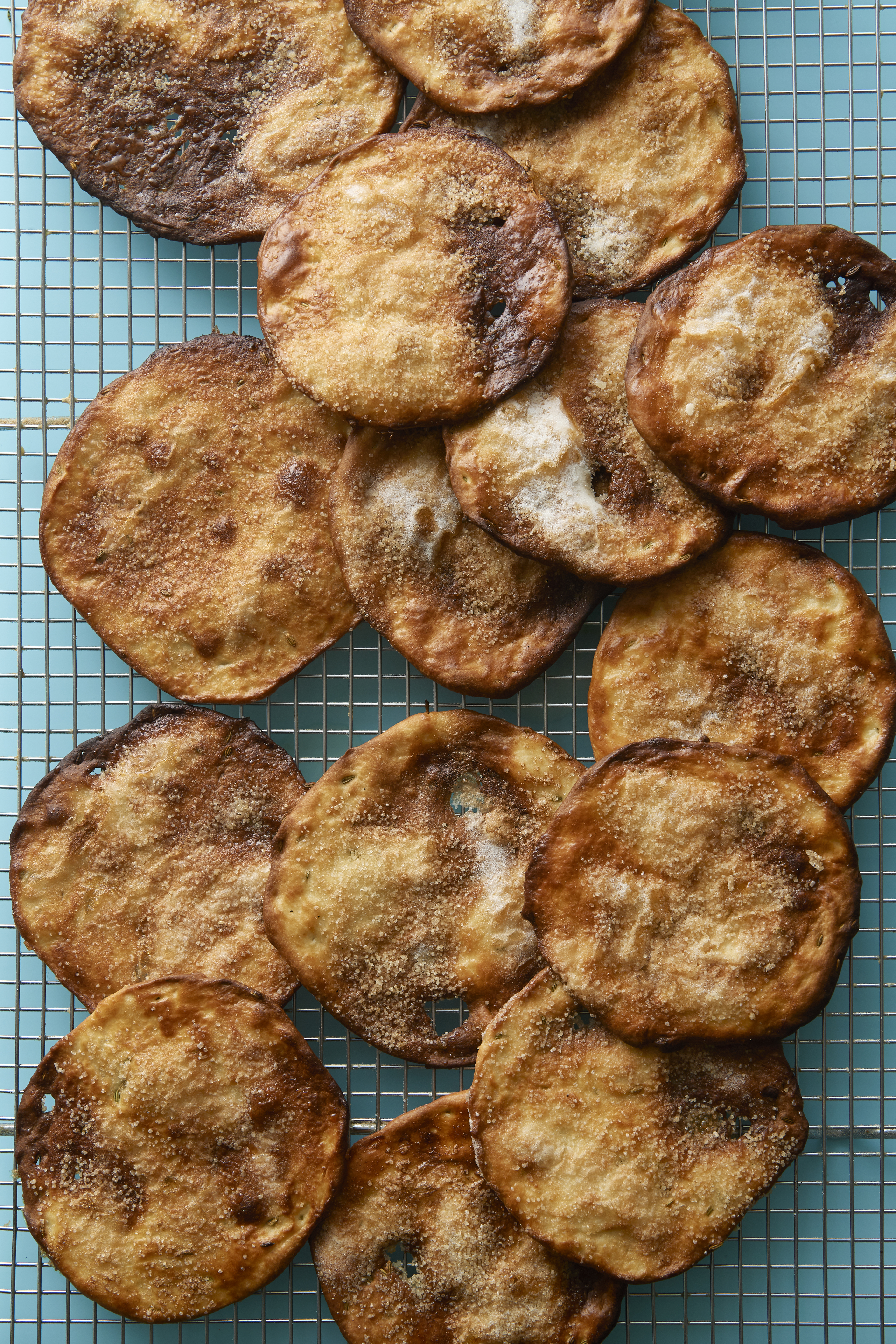 Fennel tortas and lemon pot de crème