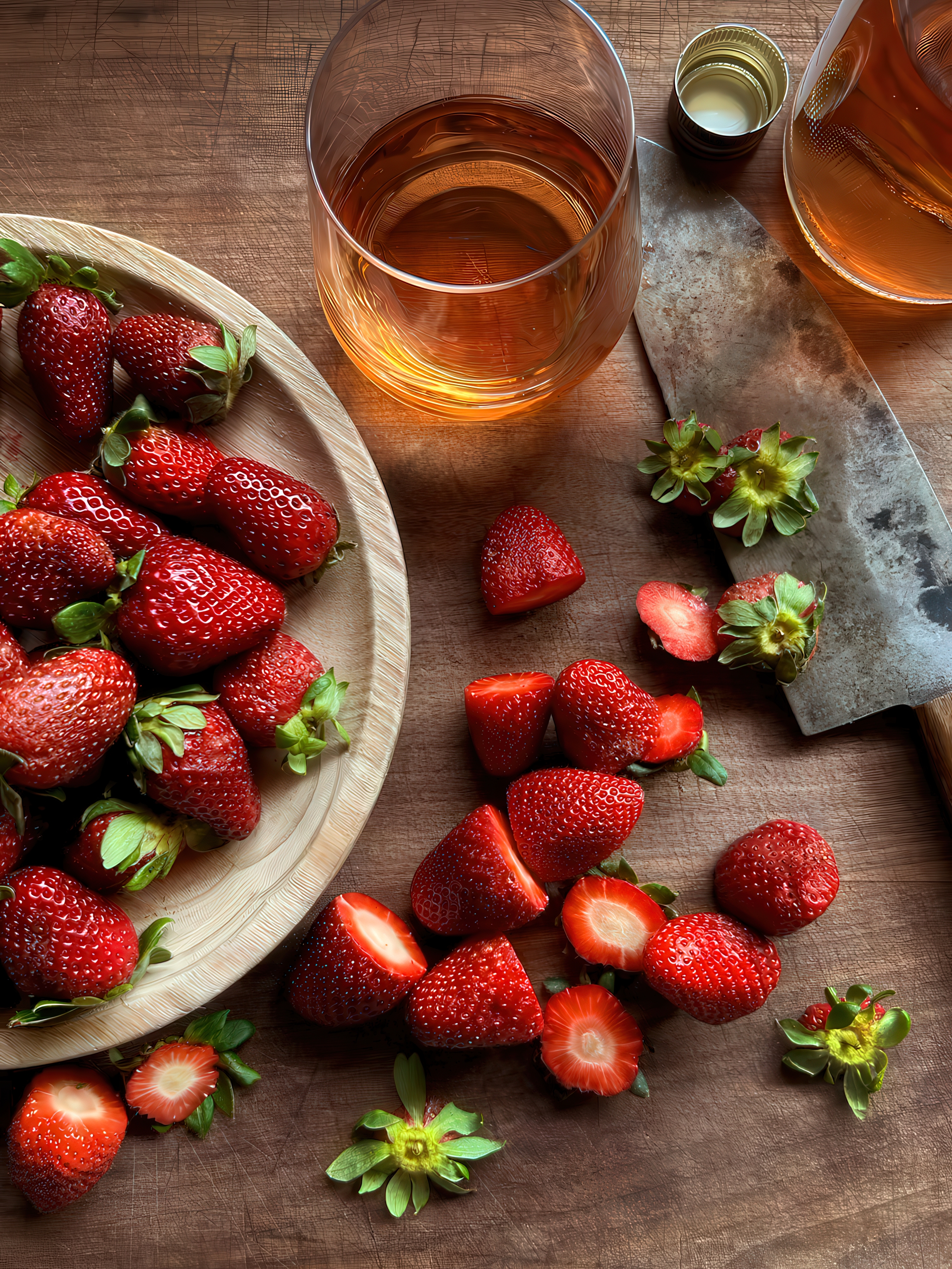 Strawberry and lemon myrtle jelly cake