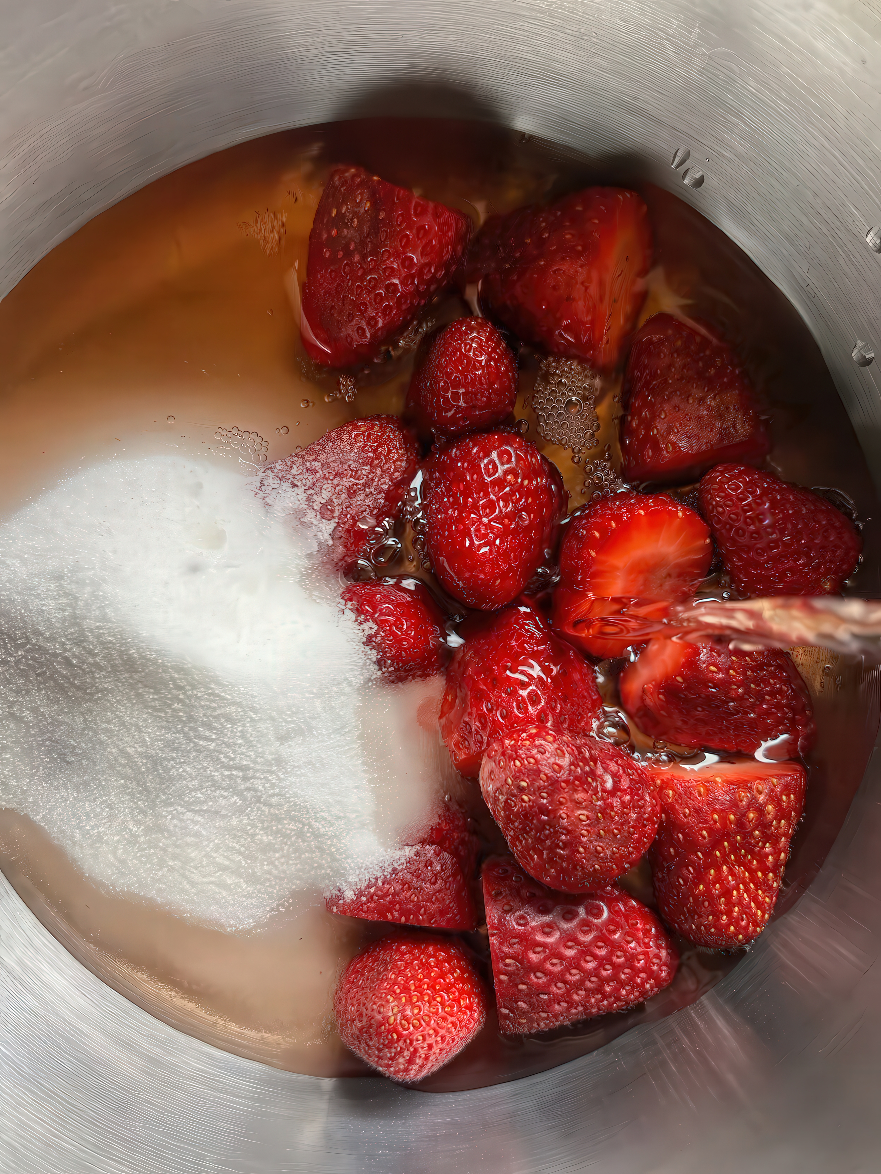 Strawberry and lemon myrtle jelly cake