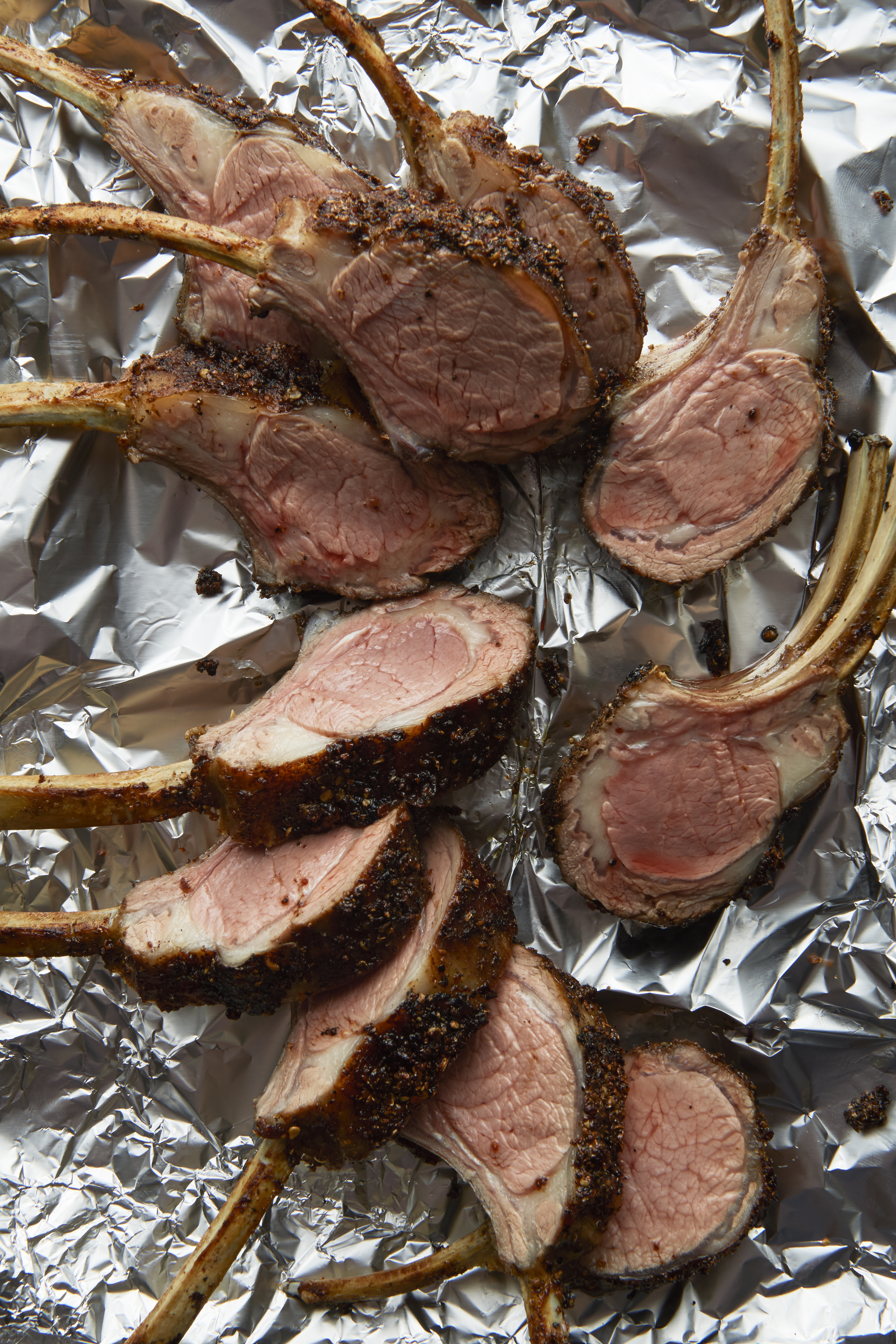 Roast spiced rack of lamb