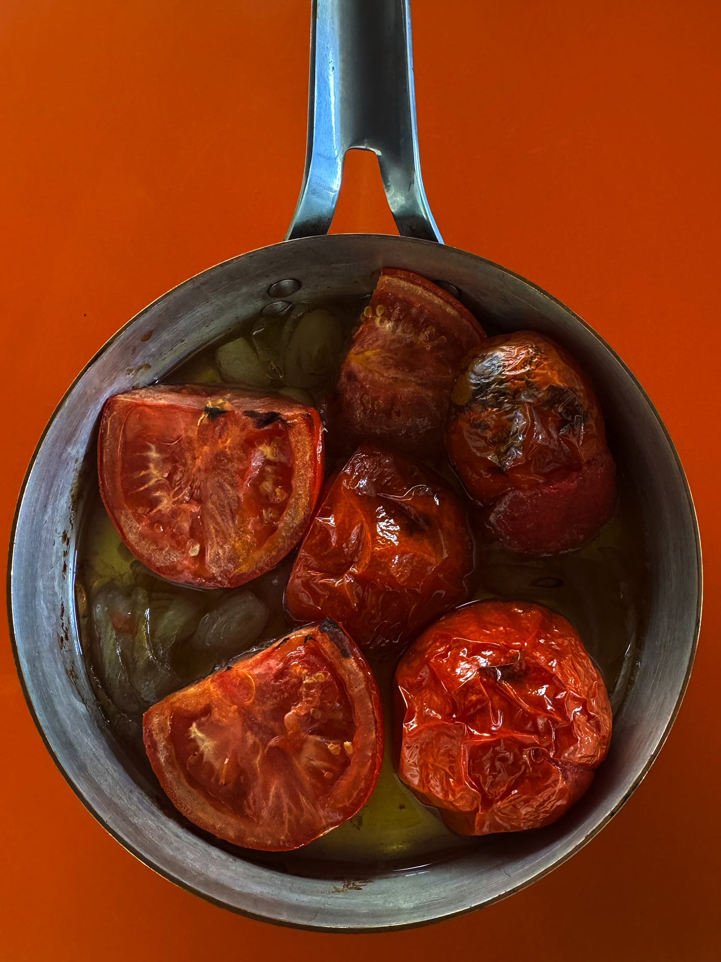 Fried blue-eye in tomato butter sauce